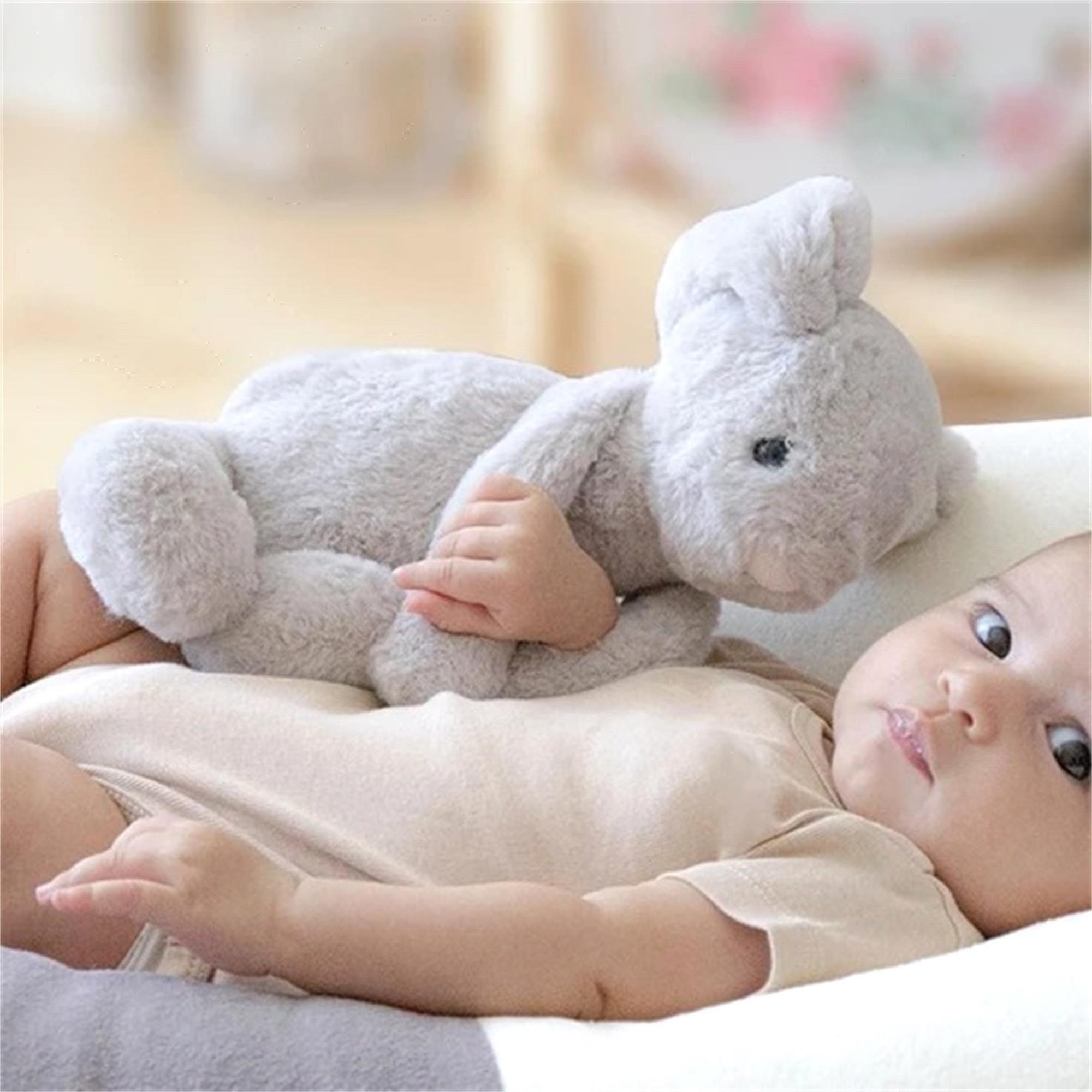 Babyjem Uyku Arkadaşım Oturabilen Tavşan Gri 30 Cm Art-730