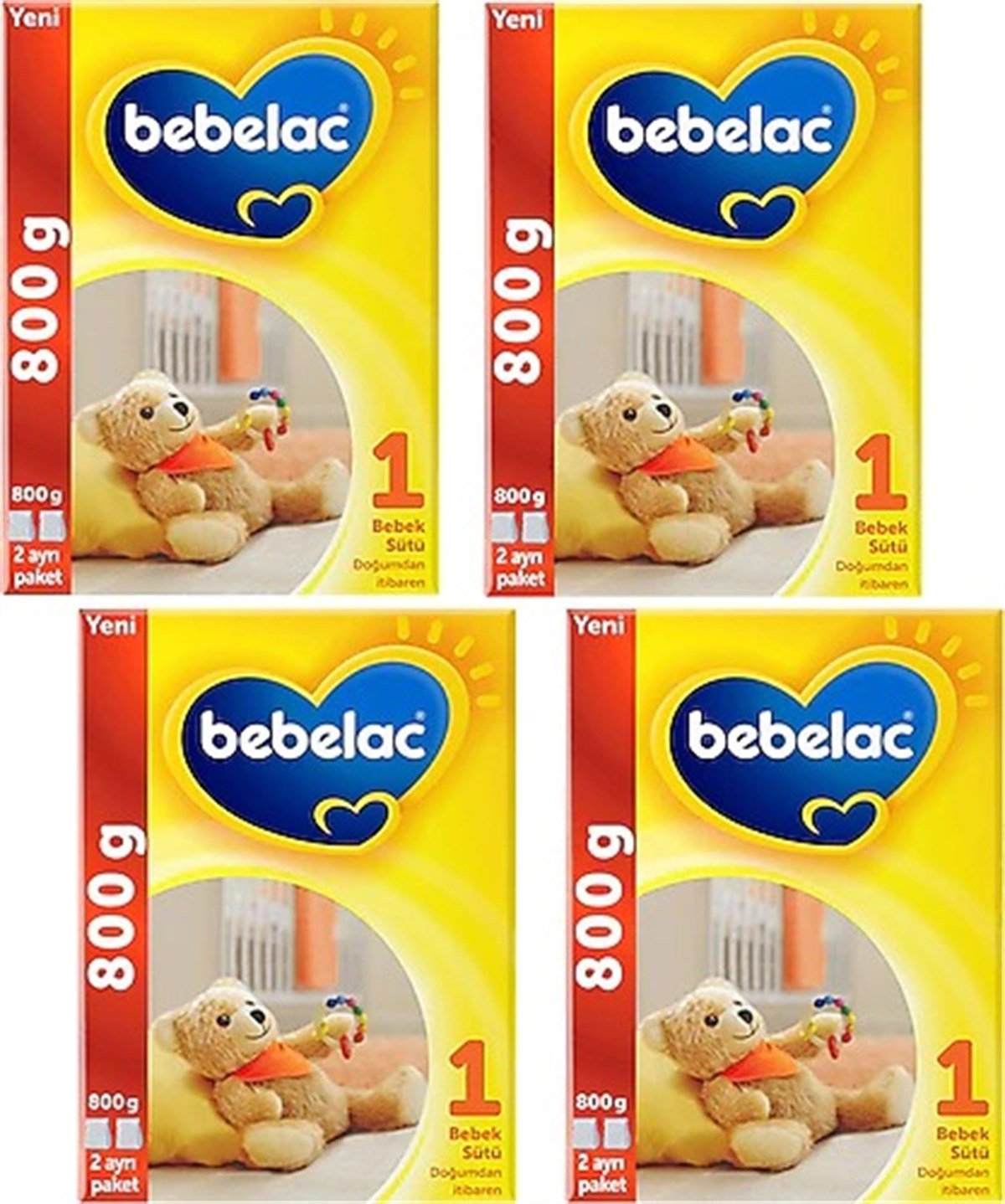 Bebelac 1 Bebek Sütü 0-6 Ay 800 gr 4 Adet