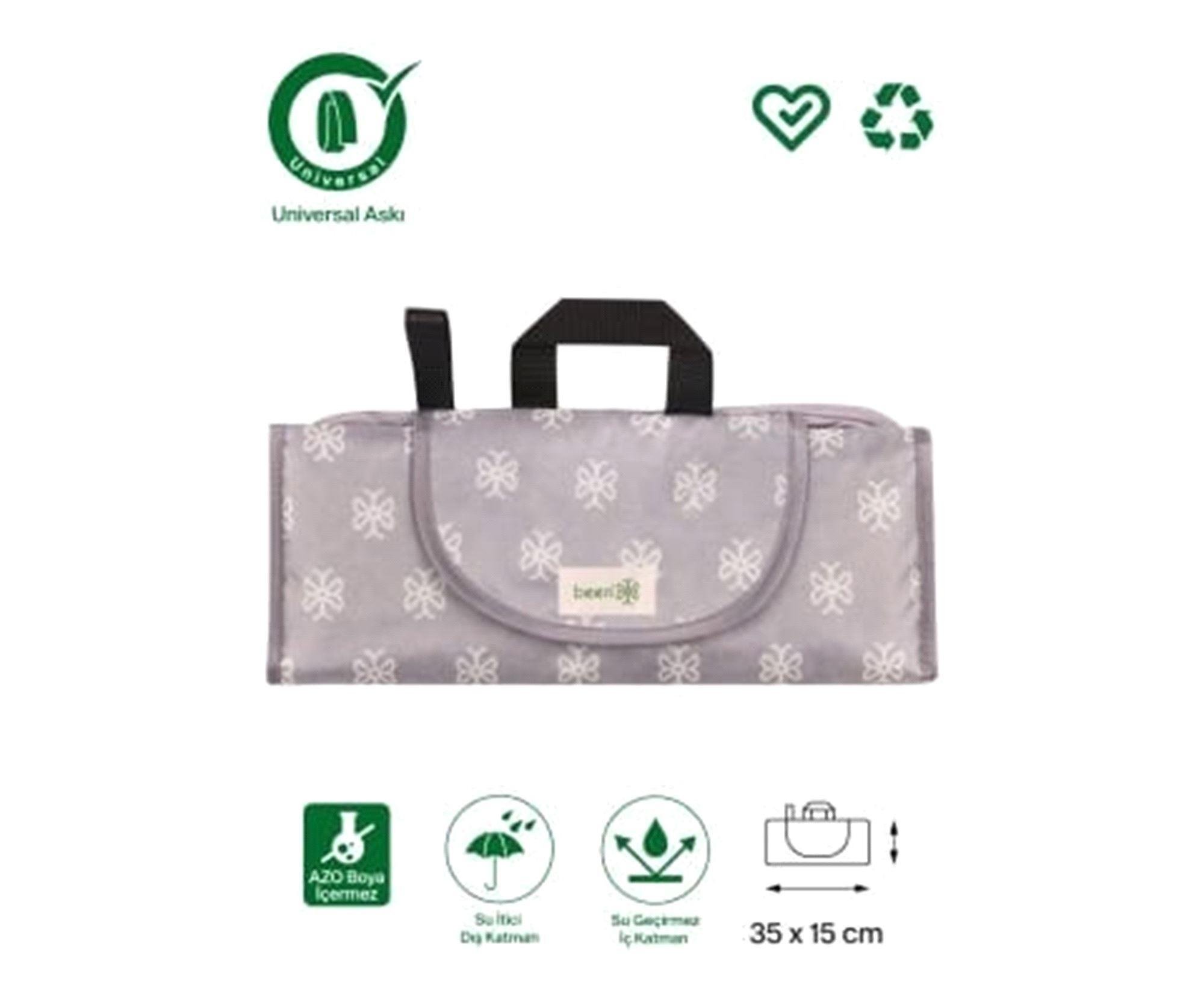 Been Fonksiyonel Bebek Bakım Matı Gri BN-740FBM