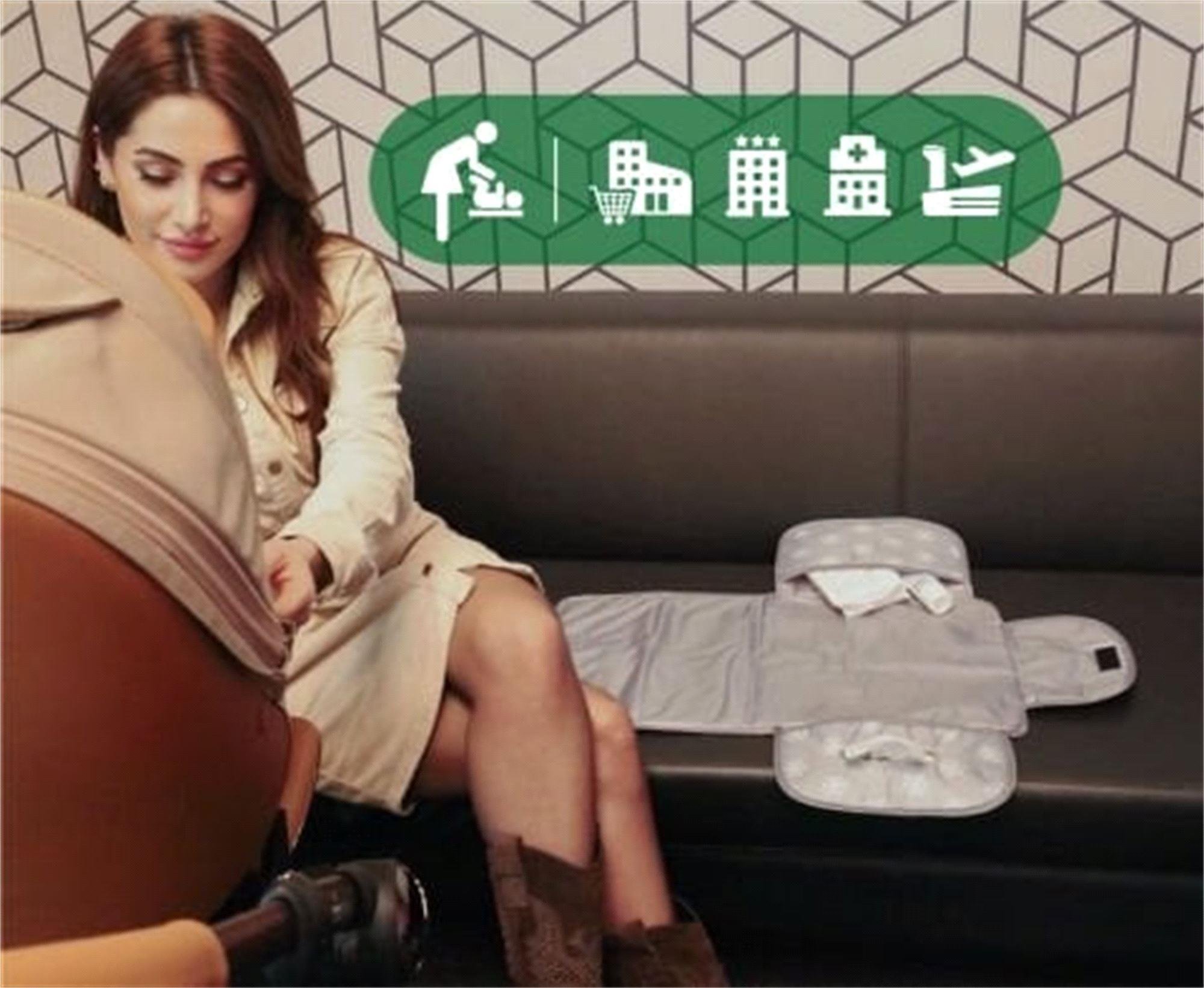 Been Fonksiyonel Bebek Bakım Matı Gri BN-740FBM