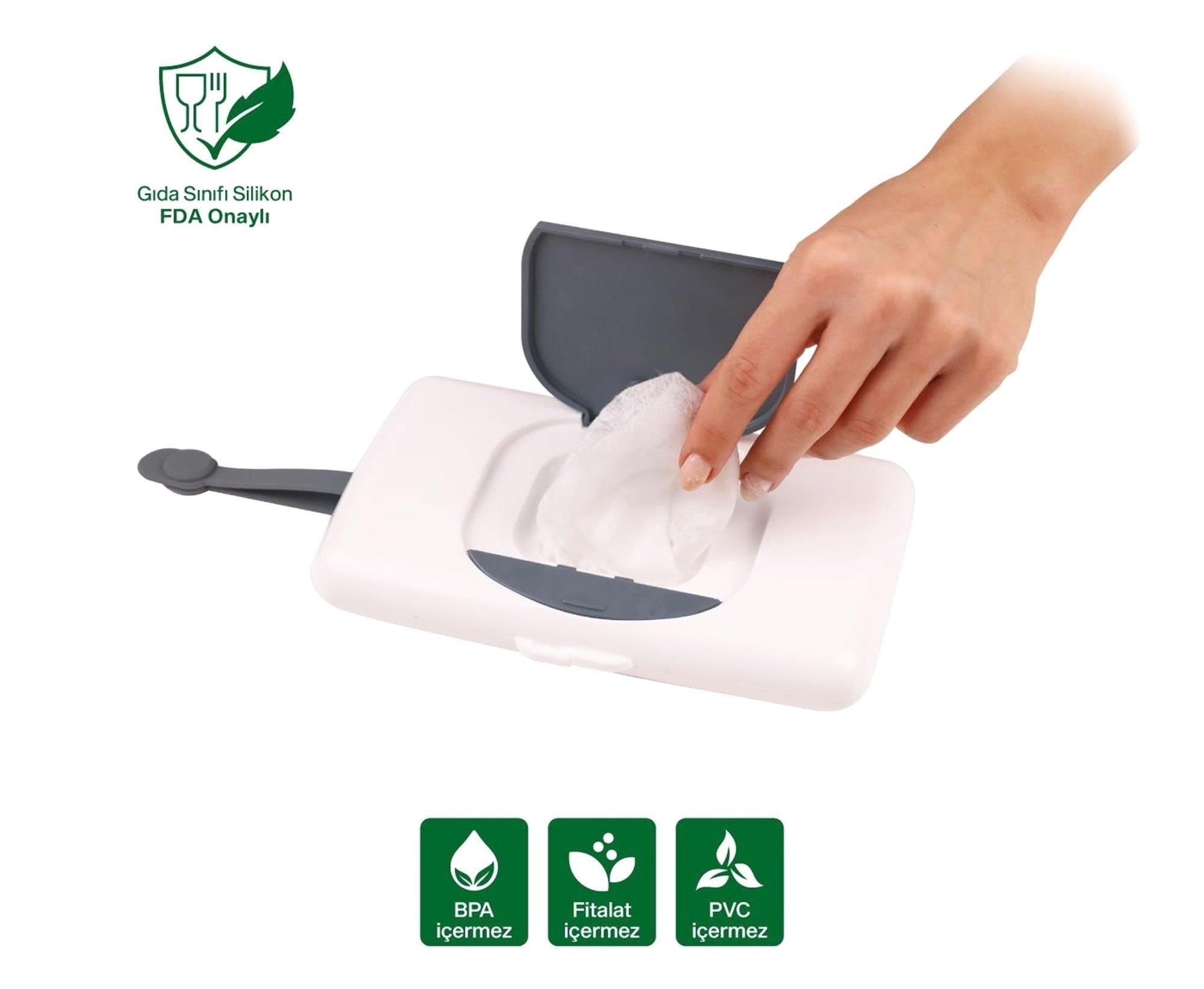 Been Islak Mendil Kutusu Gri BN-740IMK