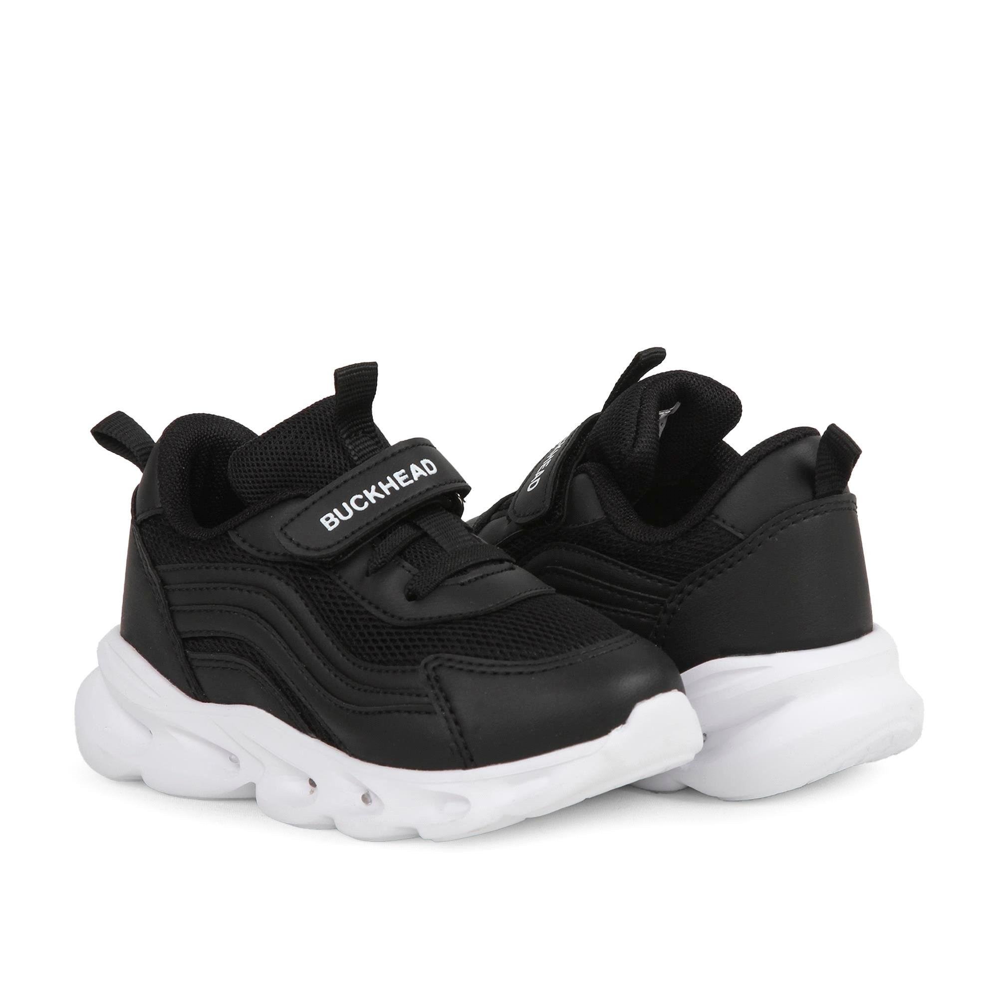 Buckhead Çocuk Glossy Max Işıklı Spor Ayakkabı Siyah BUCK4432 