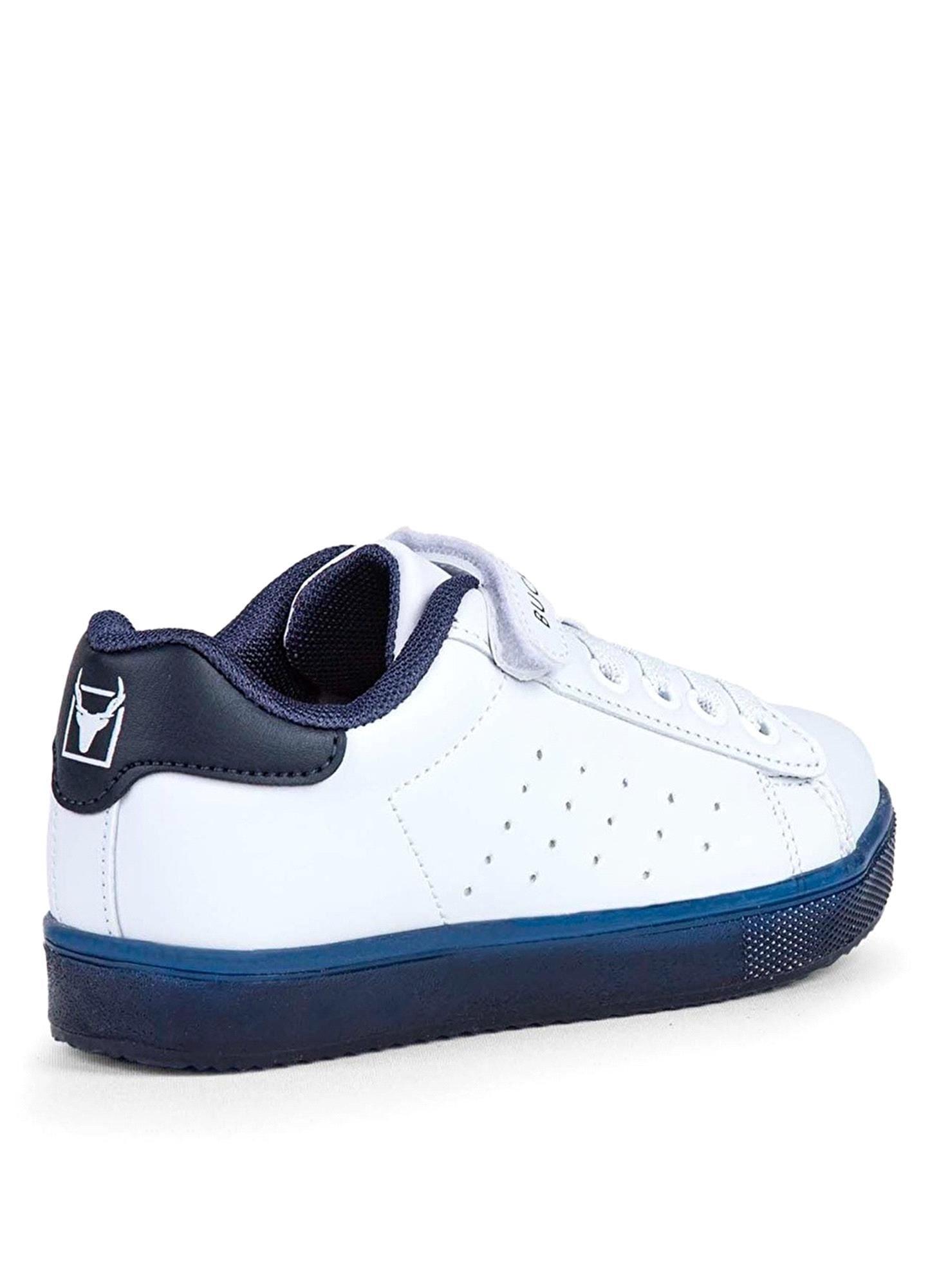 Buckhead Erkek Çocuk Oliver Işıklı Spor Ayakkabı White/Navy BUCK4380