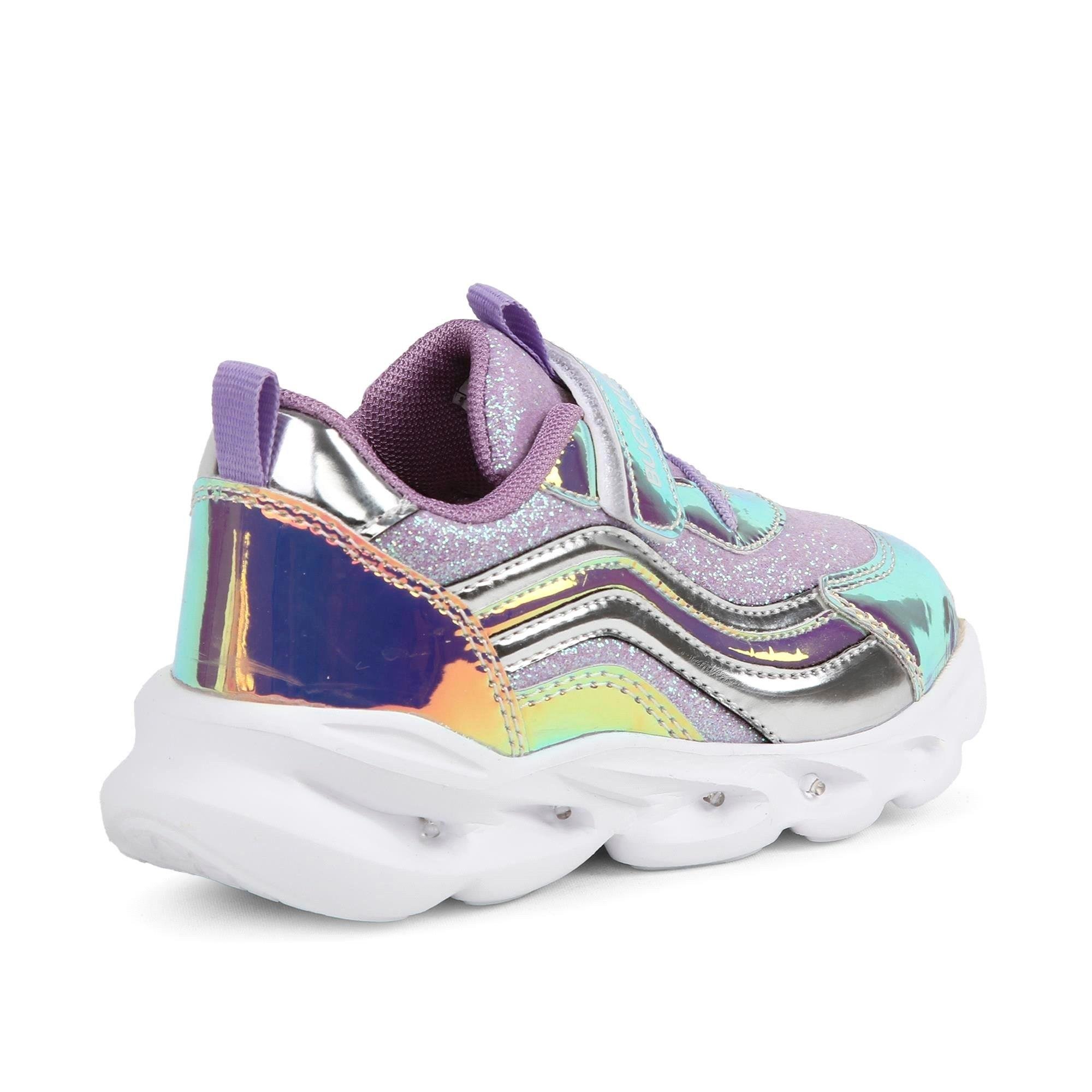 Buckhead Kız Çocuk Glossy Shiny Işıklı Spor Ayakkabı Lila BUCK4430