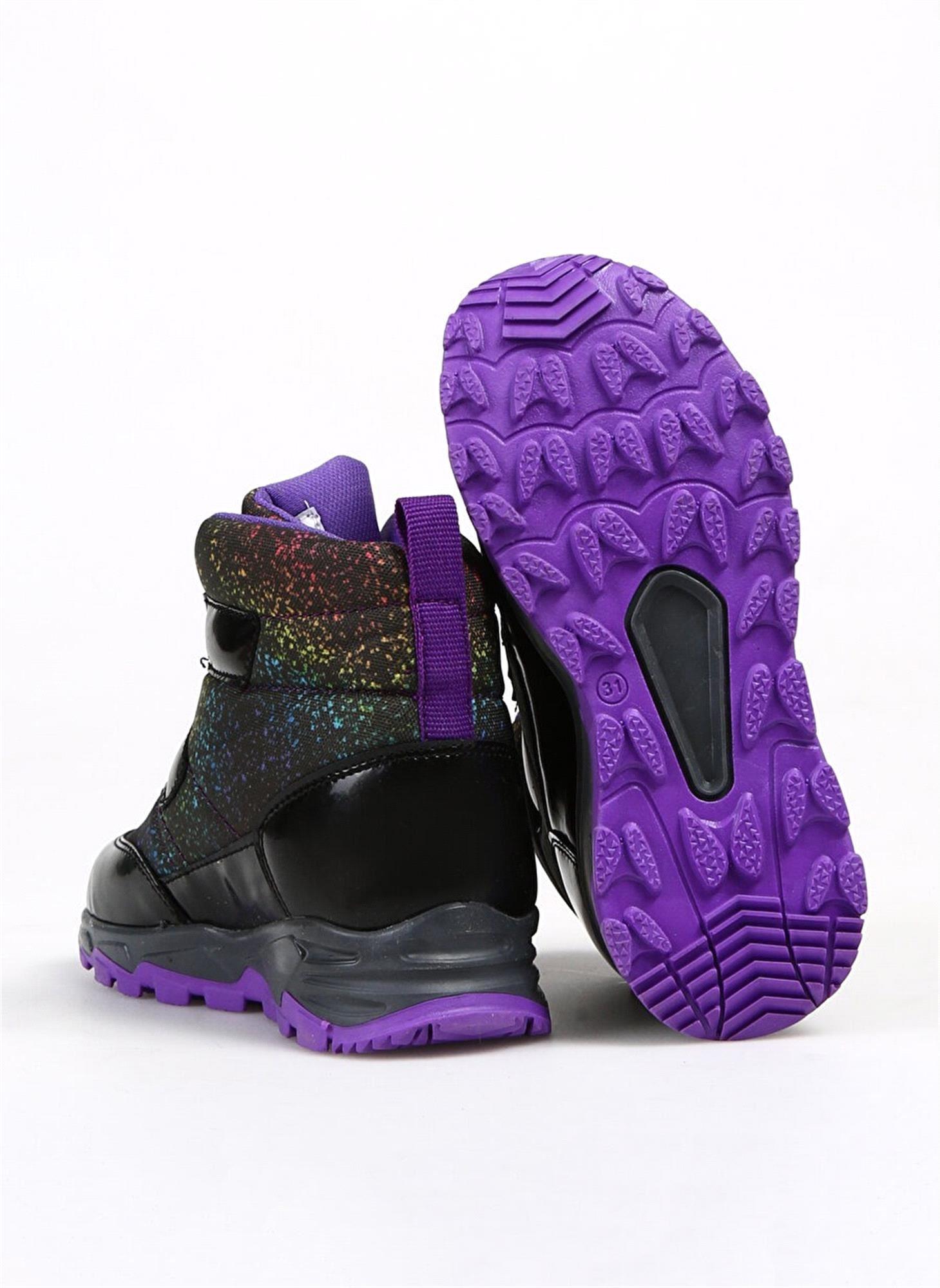 Buckhead Kız Çocuk Snowshell Bot Siyah Mor Buck4183