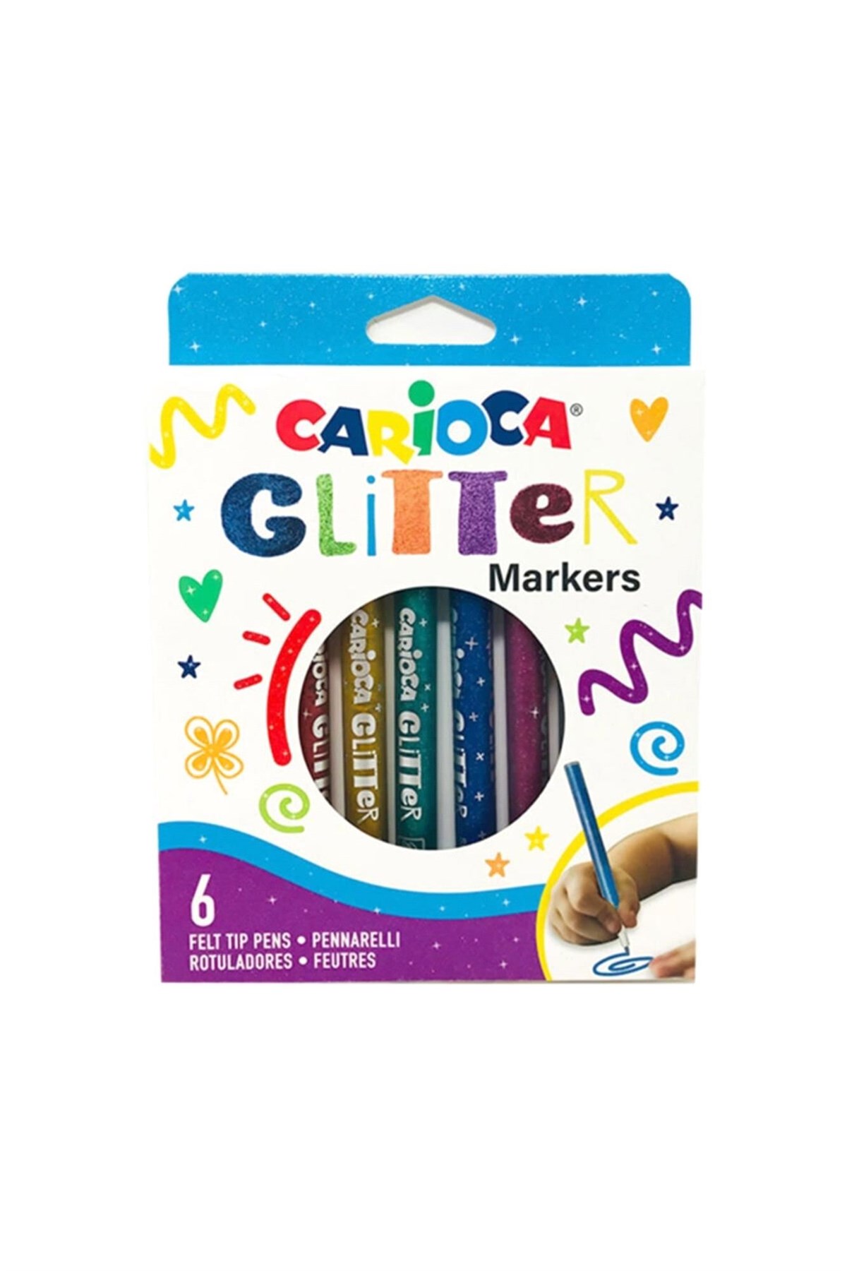 Carioca 6'li Simli Keçeli Kalemi 42190