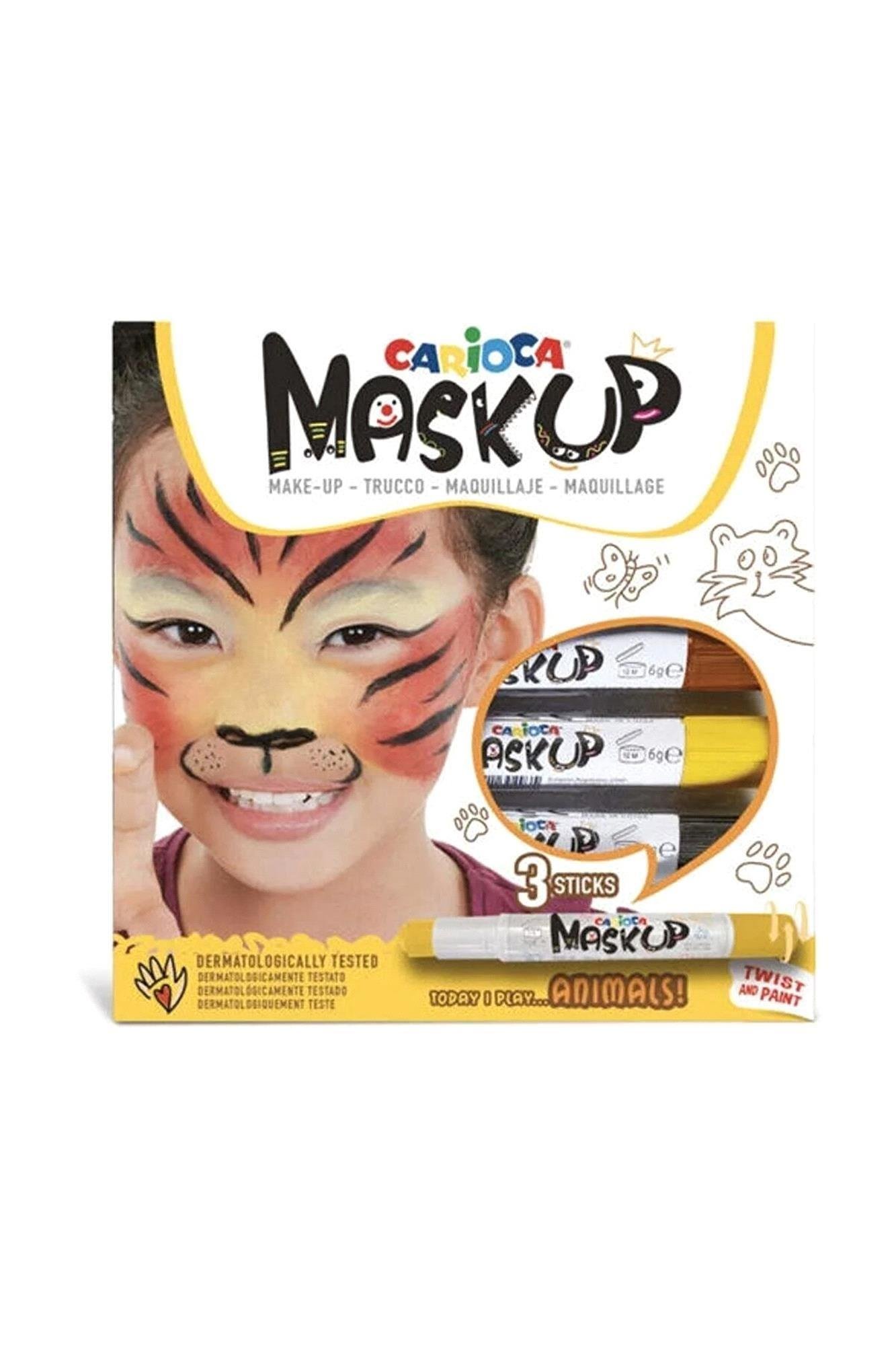 Carioca Mask Up 3 Renk Hayvanlar Yüz Boyası 43048