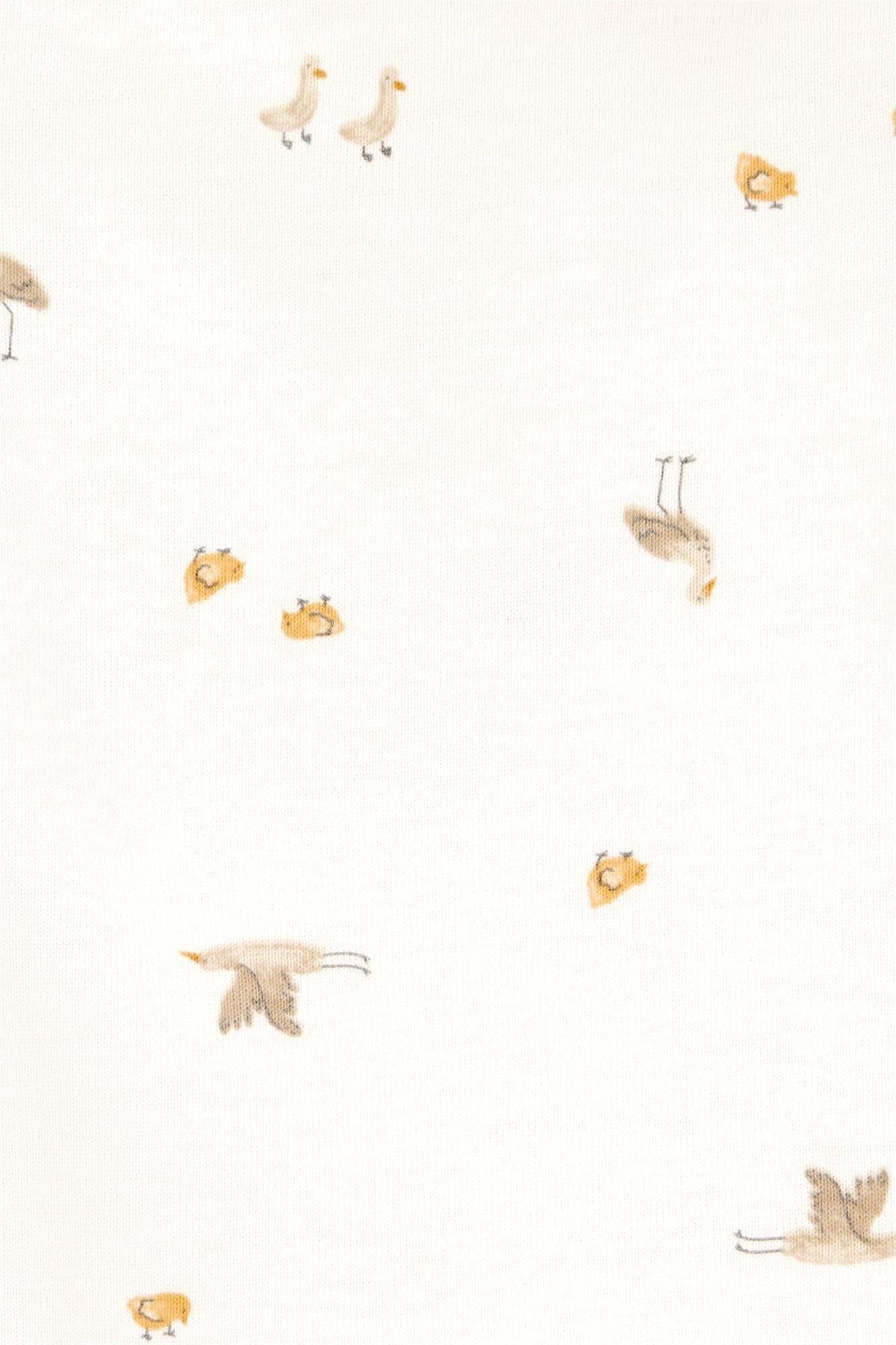 Carter's Bebek 4'lü Kısa Kollu Zıbın Set Krem 1T006810