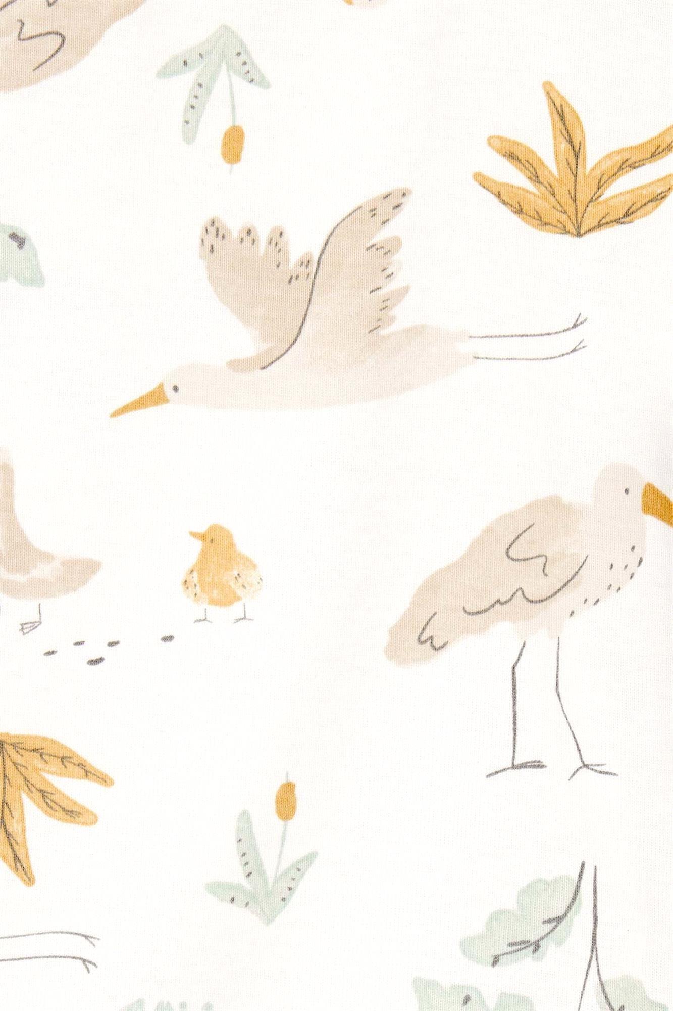 Carter's Bebek 4'lü Kısa Kollu Zıbın Set Krem 1T006810