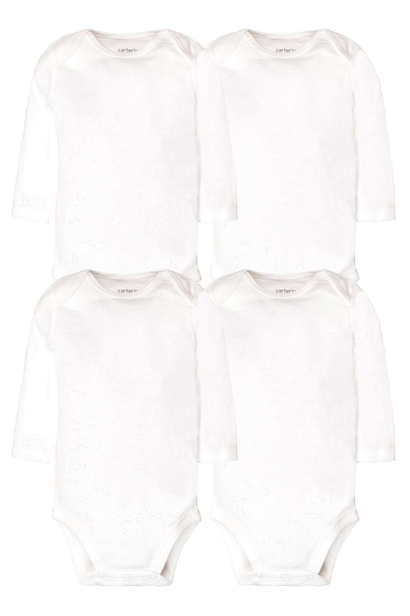 Carter's Bebek Uzun Kollu Body Set 4'lü Paket Beyaz 1L930610