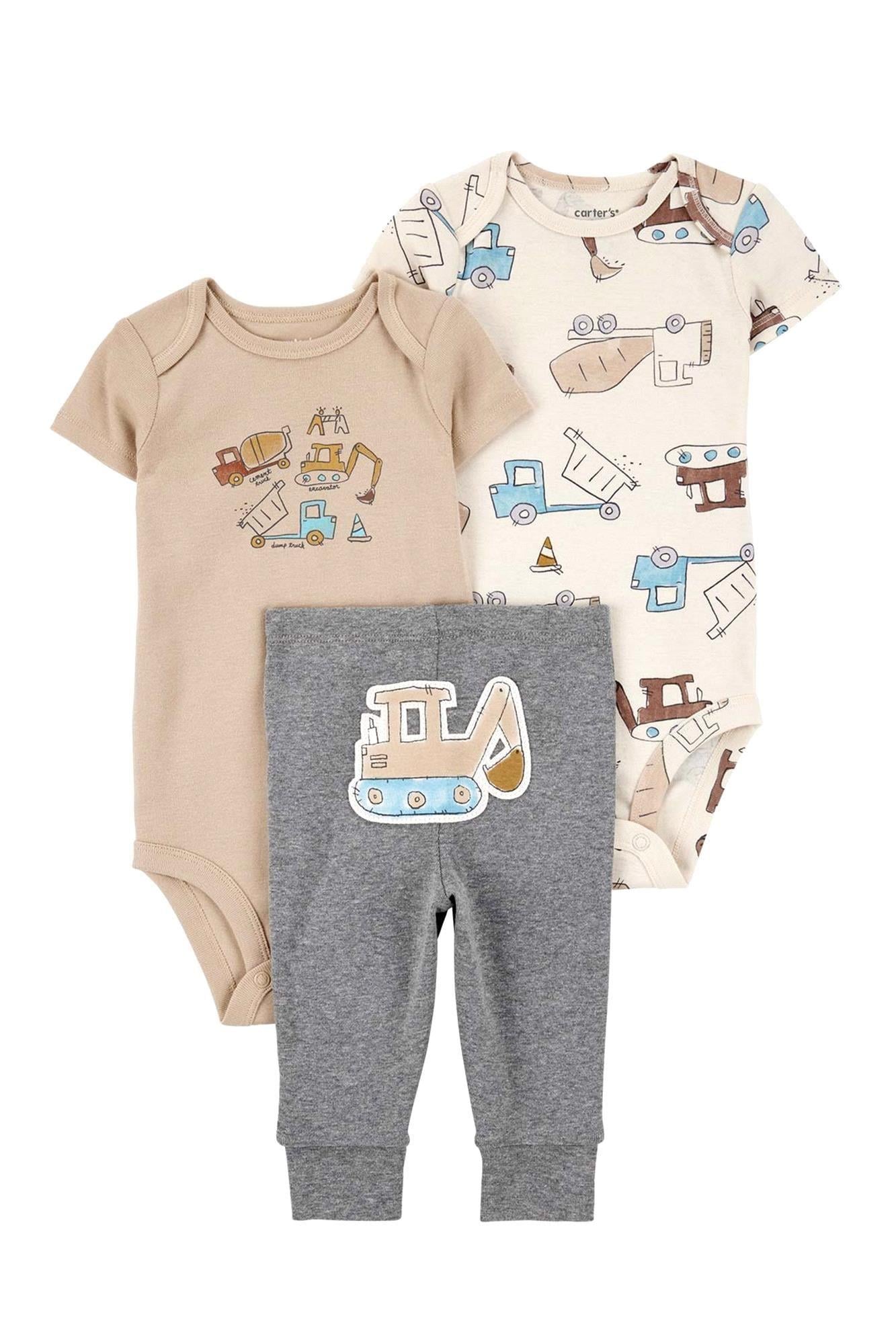 Carter's Erkek Bebek Baskılı 3'lü Takım Bej 1S991010