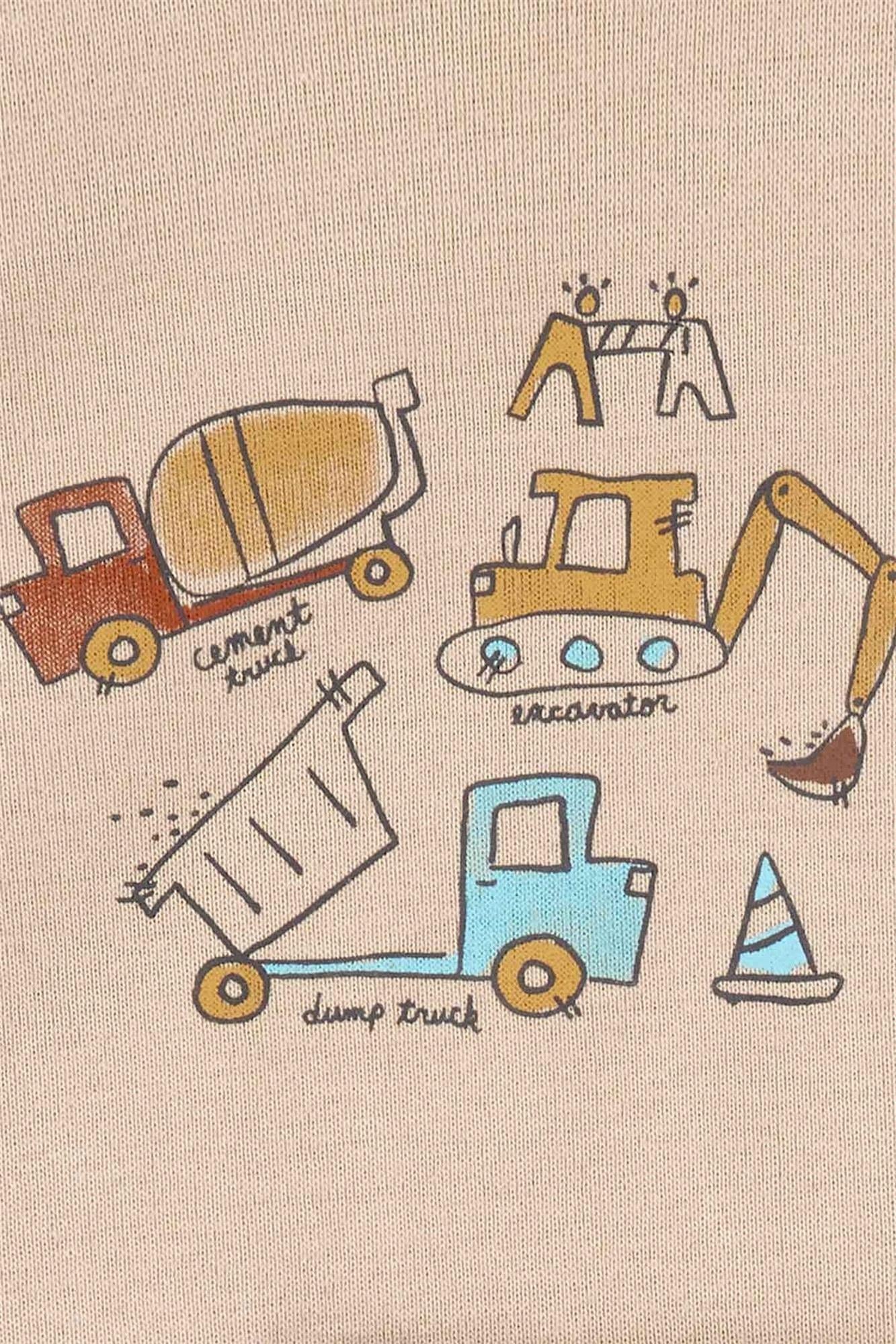 Carter's Erkek Bebek Baskılı 3'lü Takım Bej 1S991010