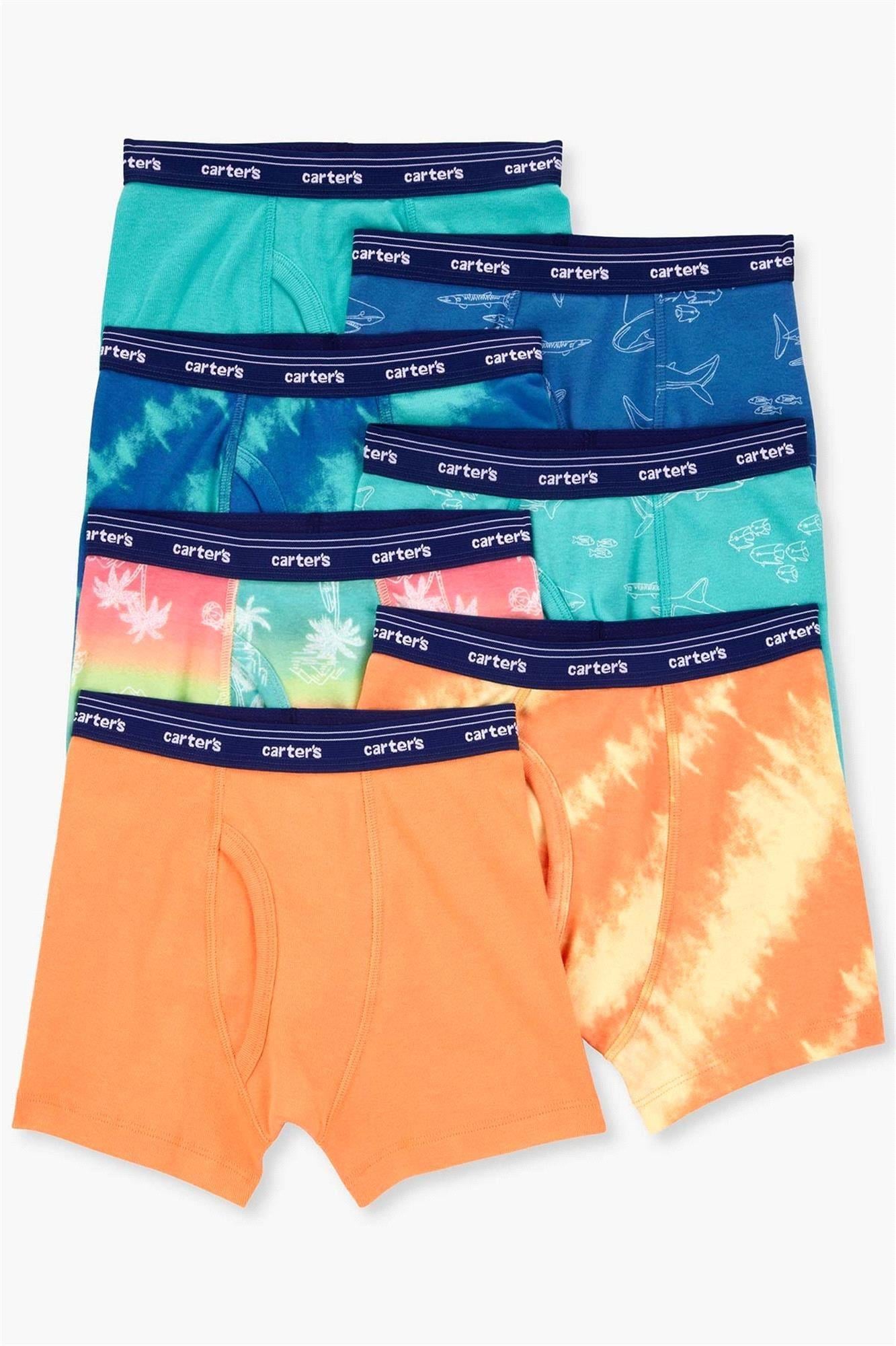 Carter's Erkek Çocuk Baskılı 7'li Boxer Set Renkli 3T730010