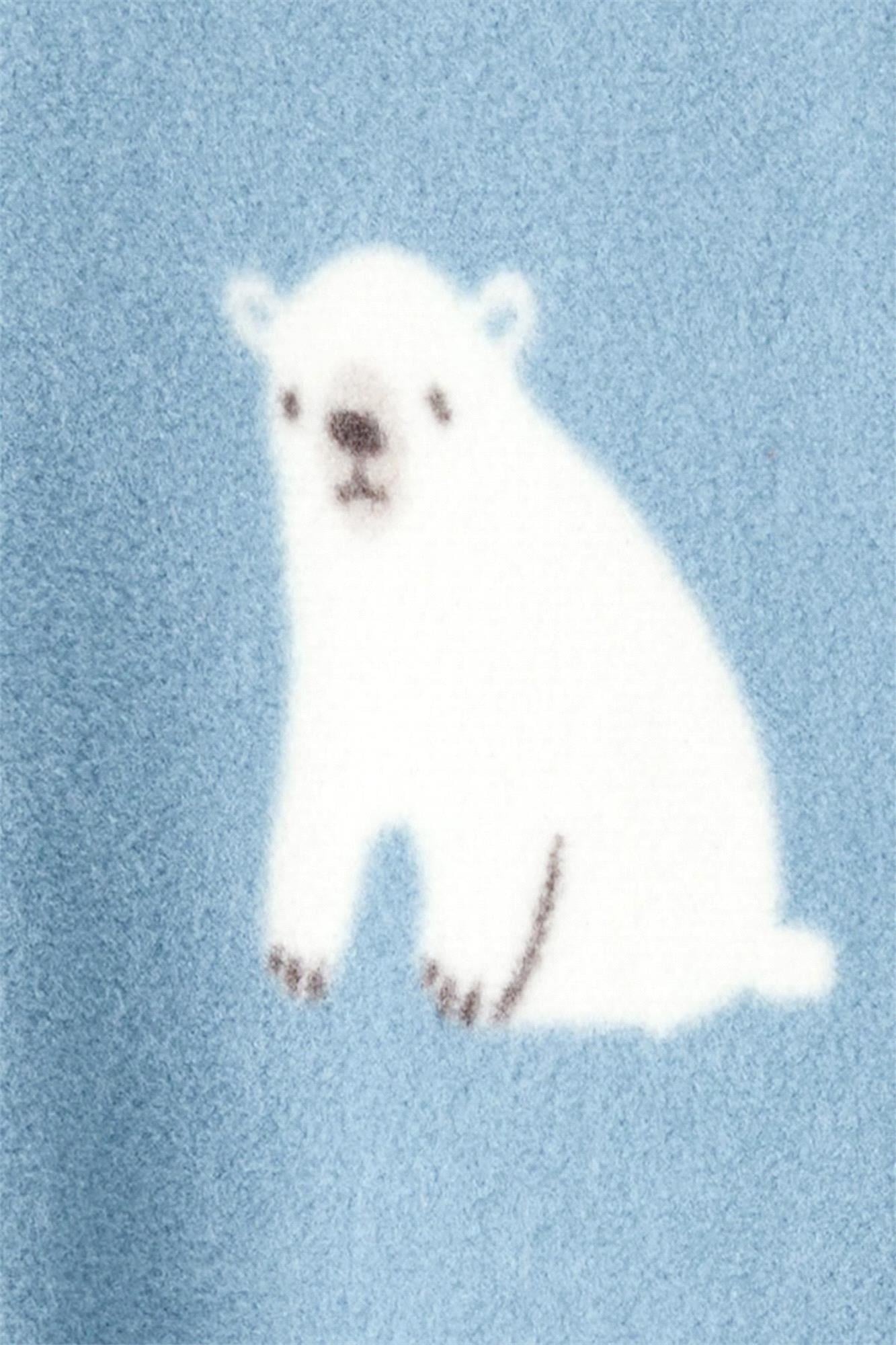 Carter's Erkek Çocuk Baskılı Polar Tulum Mavi 2T547810