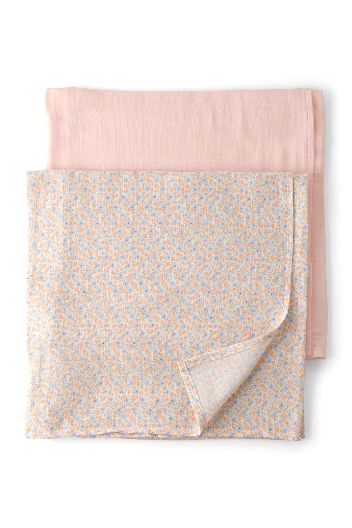 Carter's Kız Bebek Çiçekli 2'li Battaniye Seti Pembe 9U690210