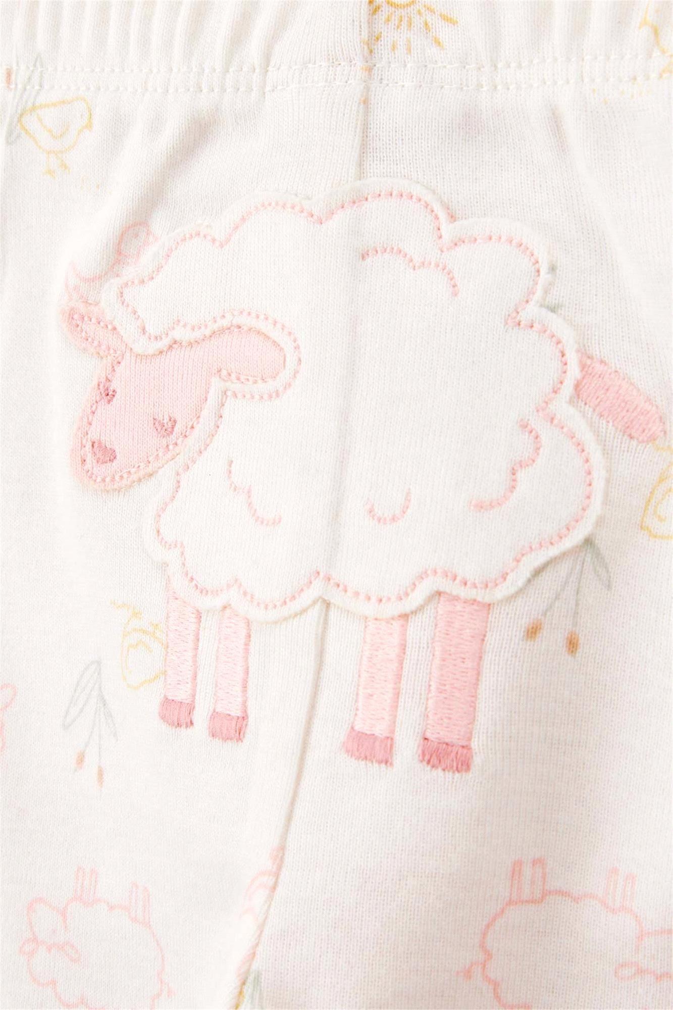 Carter's Kız Bebek Desenli 3'lü Takım Pembe 1T121110