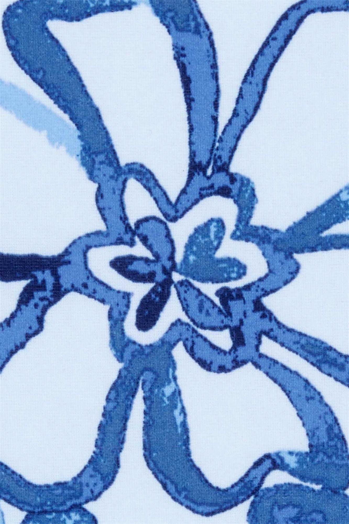 Carter's Kız Bebek Desenli Kolsuz Mayo Lacivert 1S570110