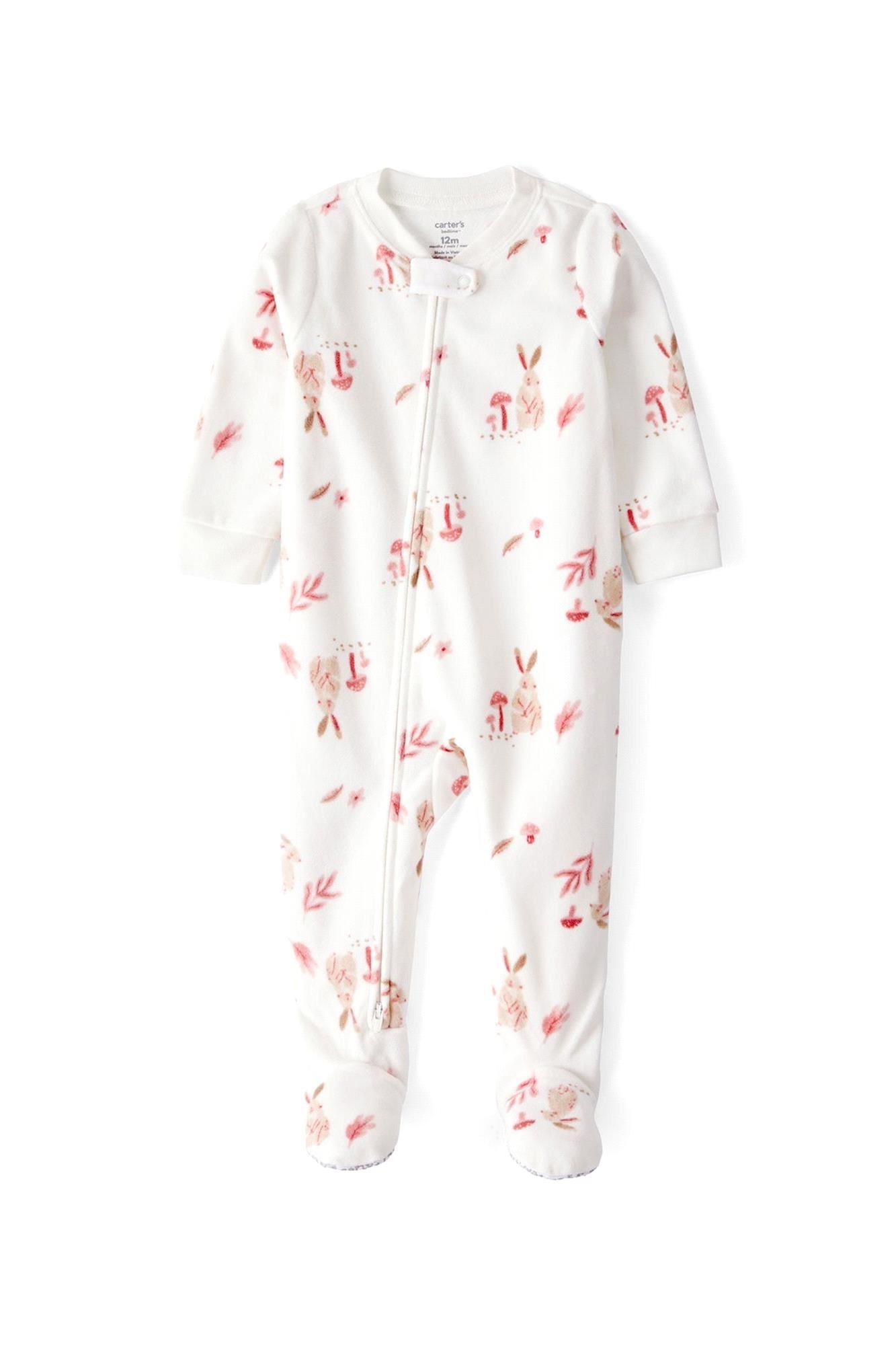 Carter's Kız Bebek Desenli Polar Tulum Ekru 1T276210