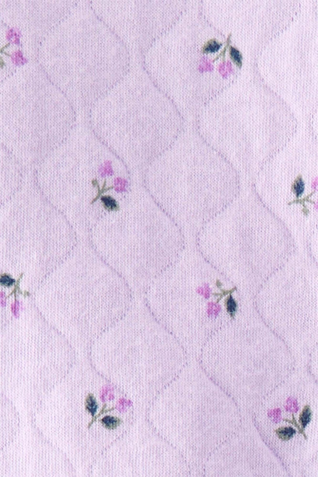 Carter's Kız Bebek Hırkalı 3'lü Takım Lila 1T878310