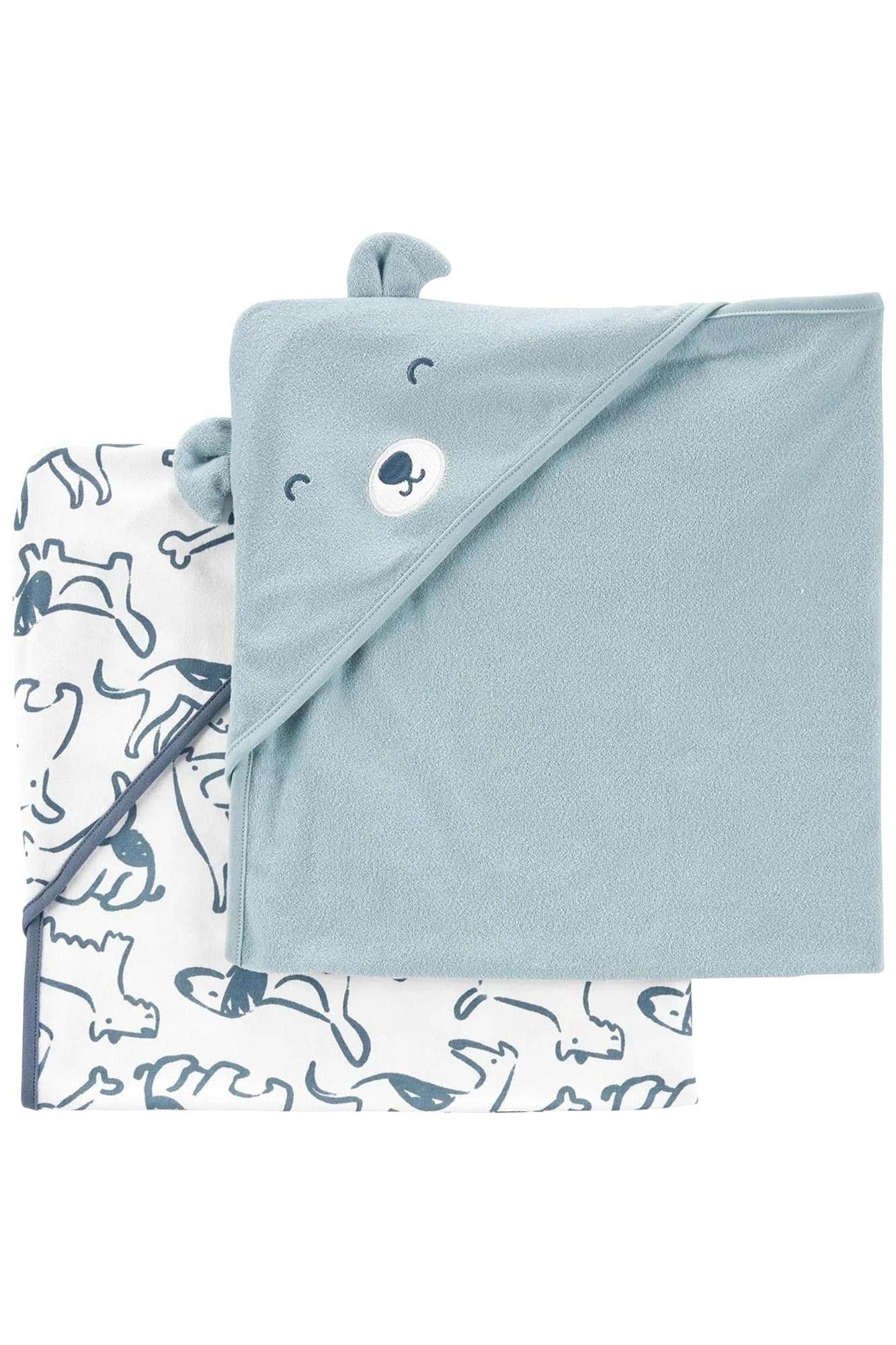 Carter's Layette Erkek Bebek Banyo Havlu Seti Mavi 1N691110