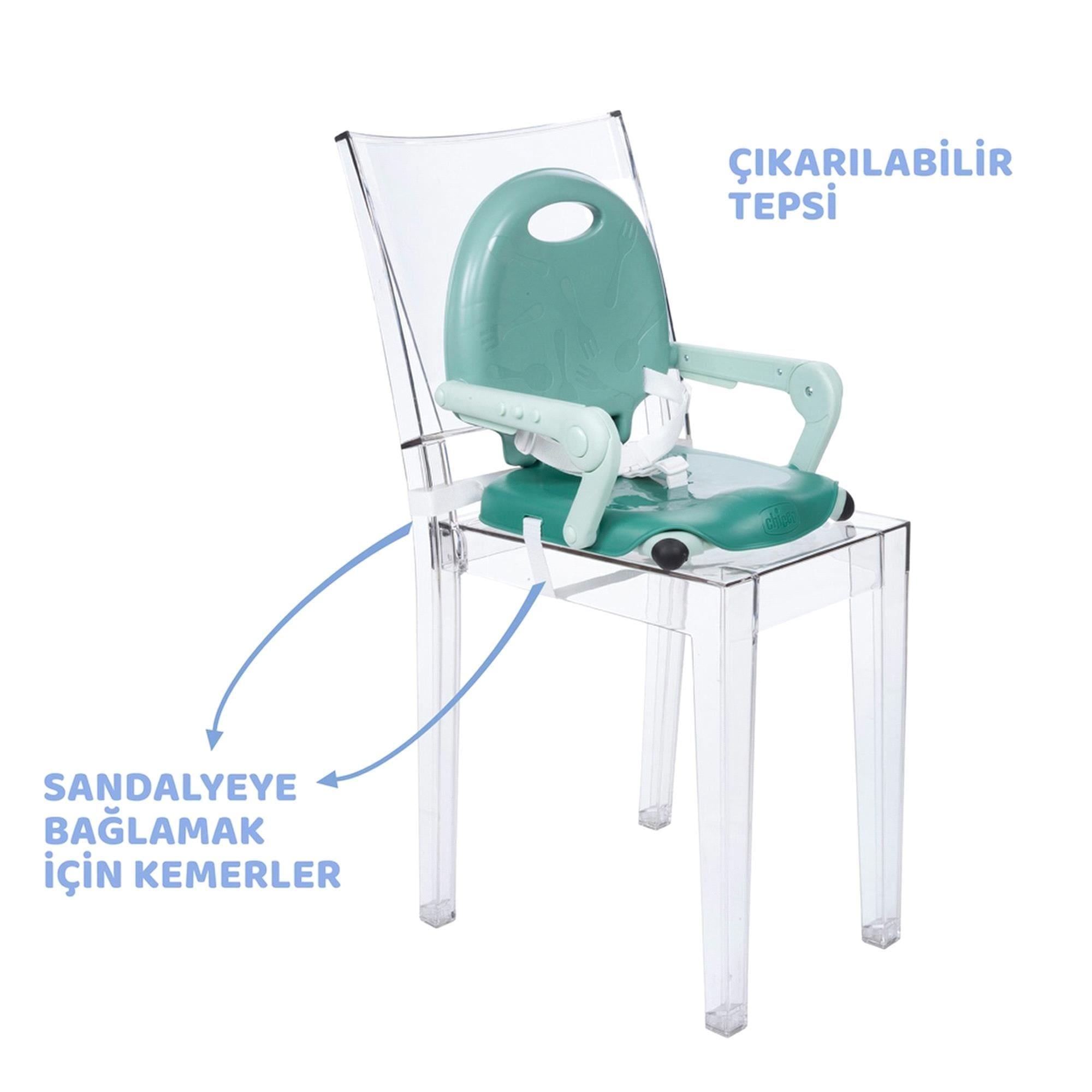 Chicco Booster Seat Pocket Snack Sage Yükseltici Mama Sandalyesi