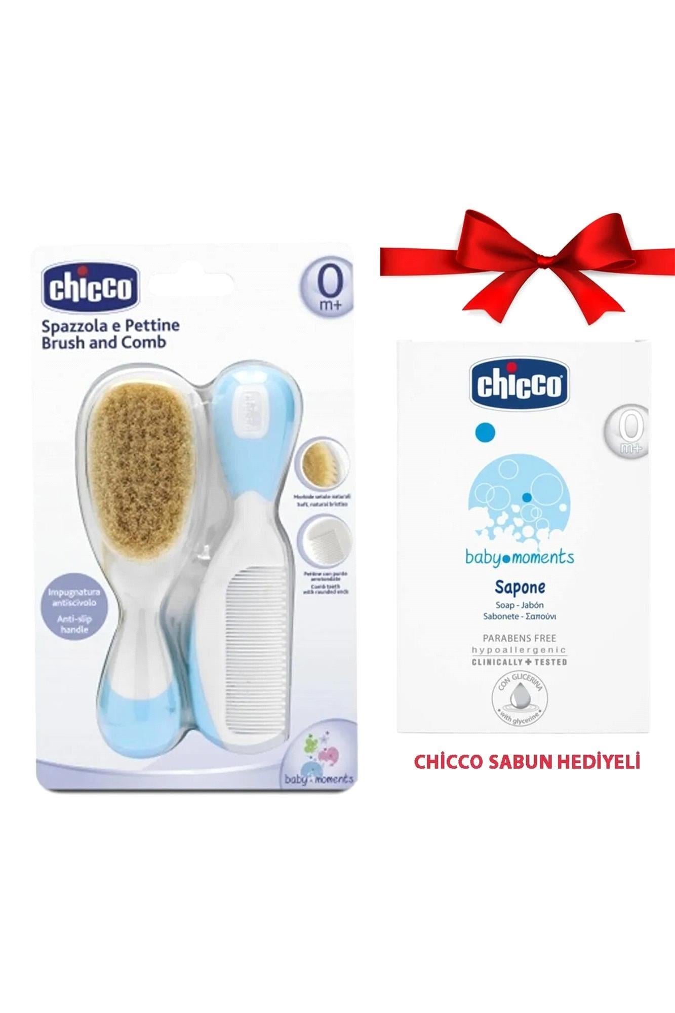 Chicco Tarak&Fırça Seti+(Sabun Hediye) Mavi 93385