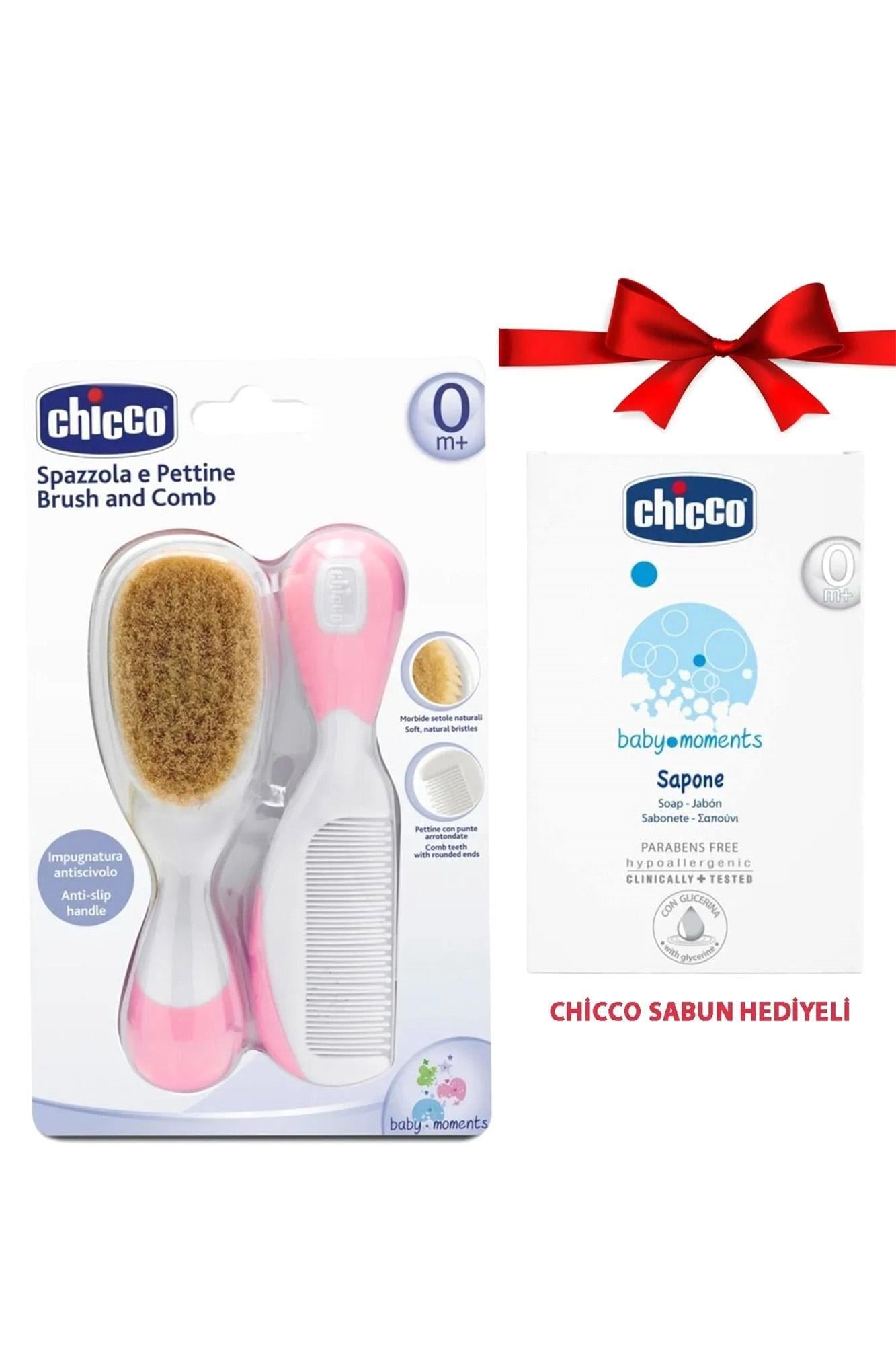Chicco Tarak&Fırça Seti+(Sabun Hediye) Pembe 93386