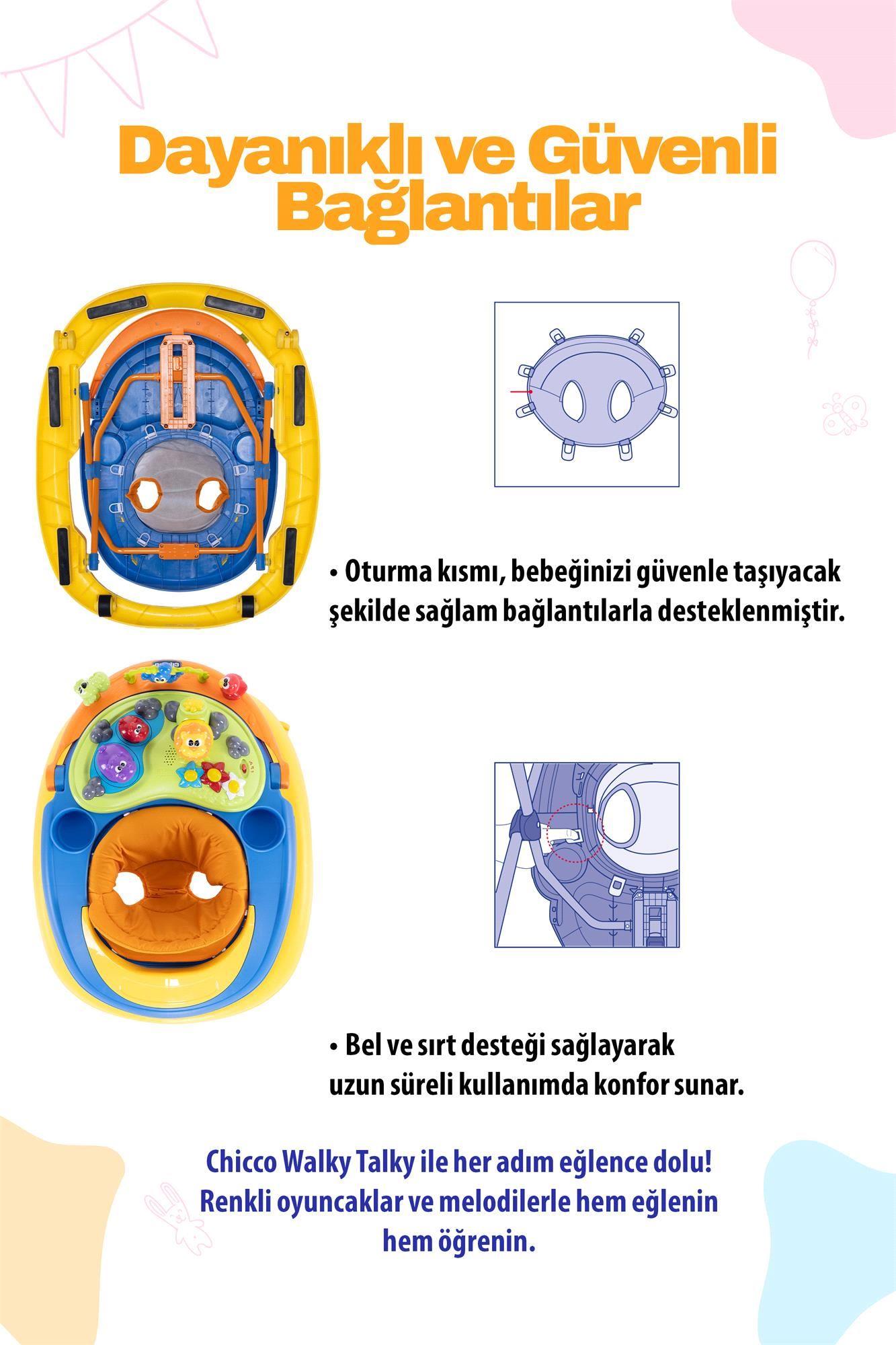 Chicco Walky Talky Baby Yürüteç Sunny