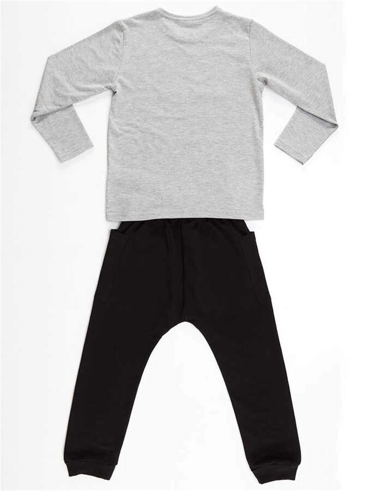 Denokids Erkek Çocuk Cool Gang T-shirt Pantolon Takım CFF-21S1-059