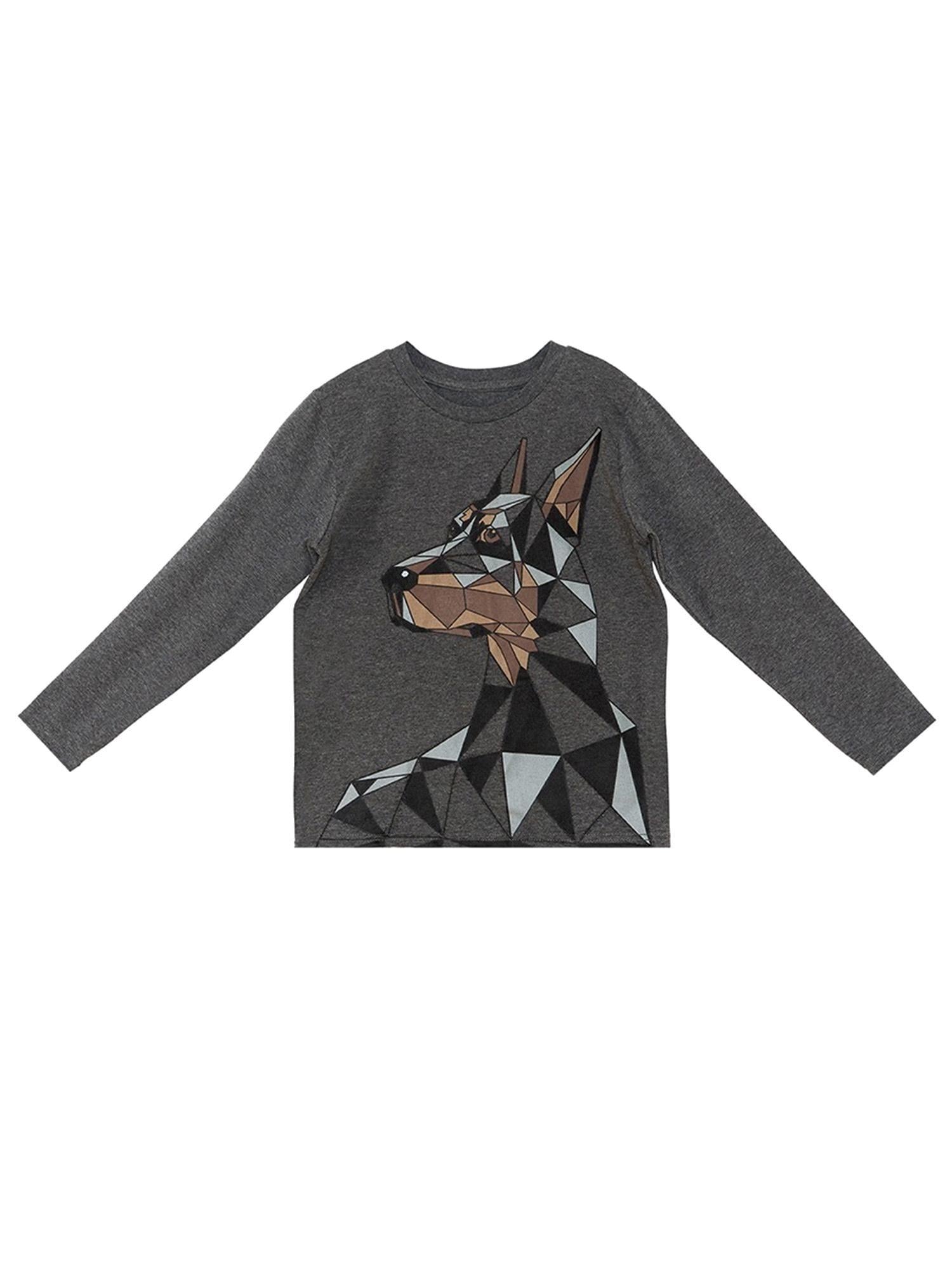 Denokids Erkek Çocuk Doberman Tişört Pantolon Takım Antrasit MS-24S1-042