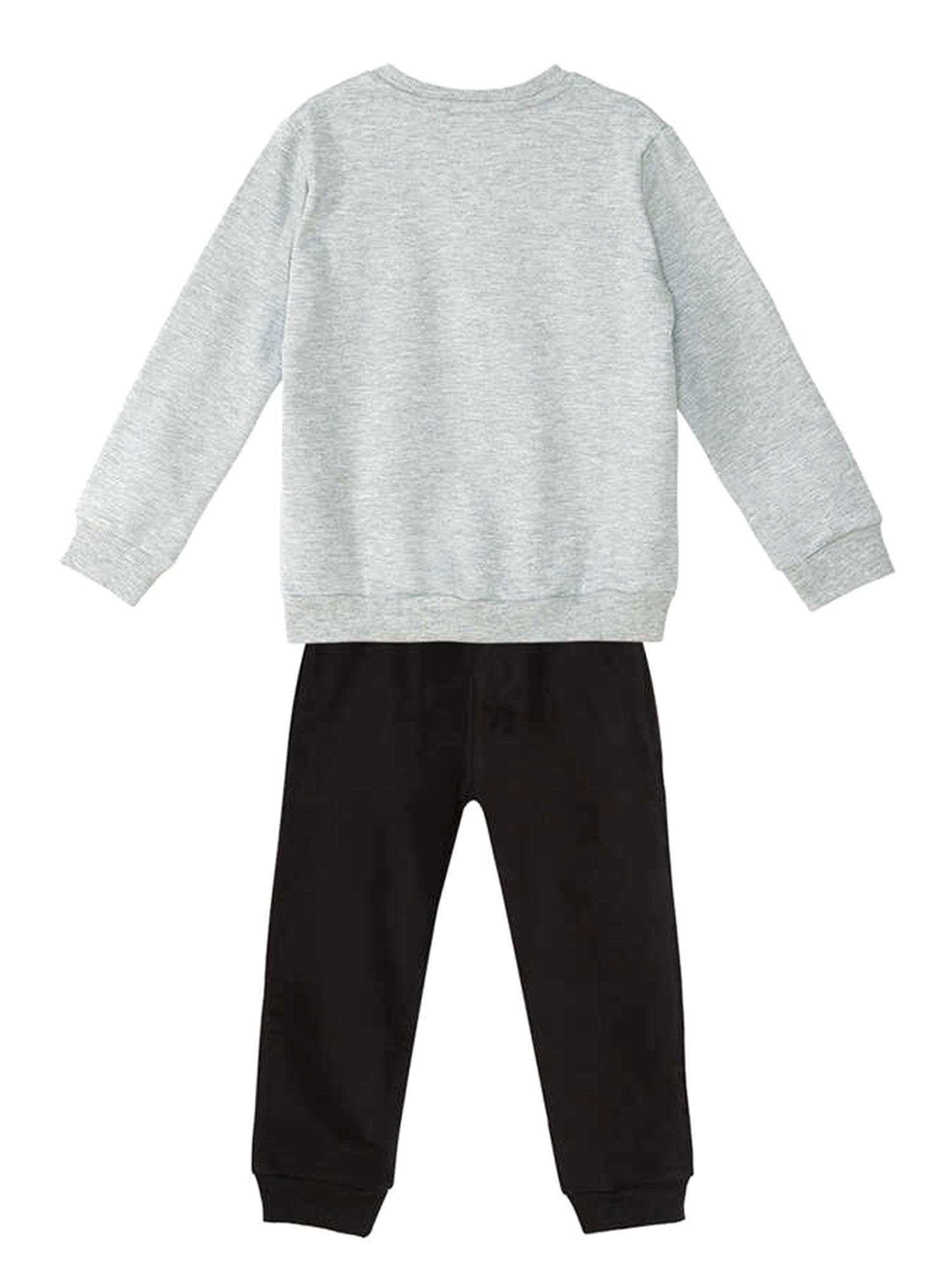 Denokids Erkek Çocuk Eşofman Takımı Siyah Gri CFF-21S1-089