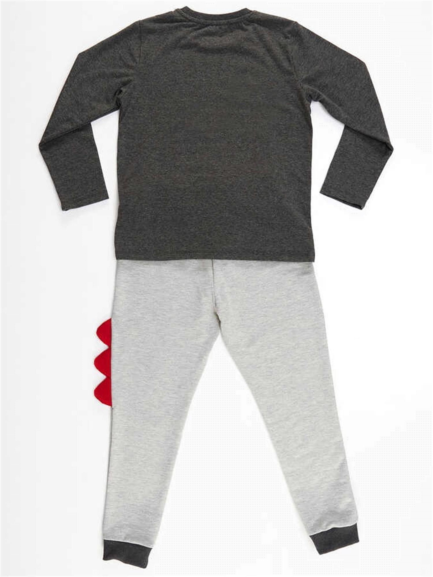 Denokids Erkek Çocuk  Monster Race T-shirt Pantolon Takım CFF-21S1-065