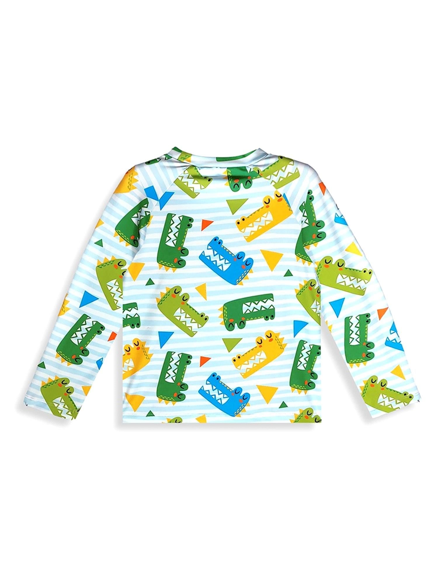 Denokids Erkek Çocuk UV Korumalı Timsah Mayo Tişört CFF-26Y1-117
