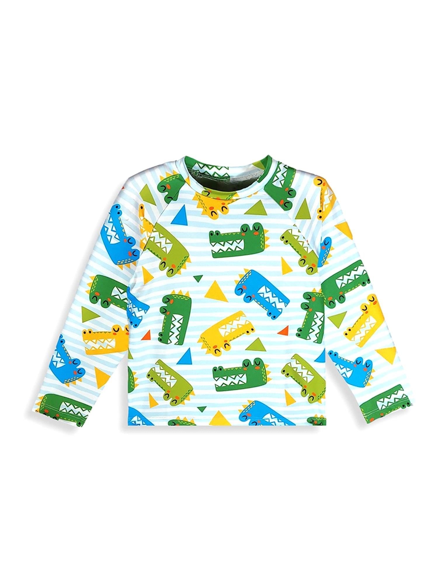 Denokids Erkek Çocuk UV Korumalı Timsah Mayo Tişört CFF-26Y1-117