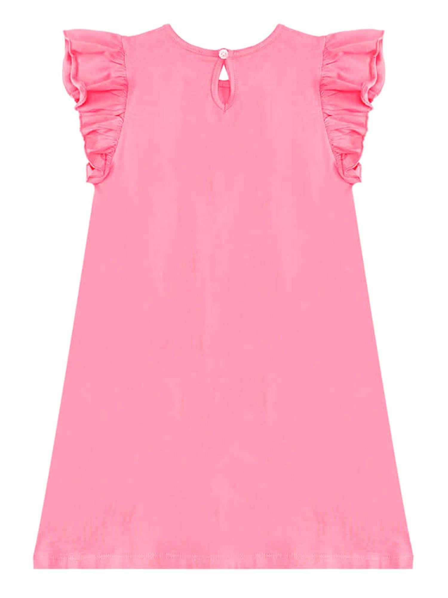 Denokids Kız Çocuk Ayıcıklar Elbise Pembe CFF-24Y1-017