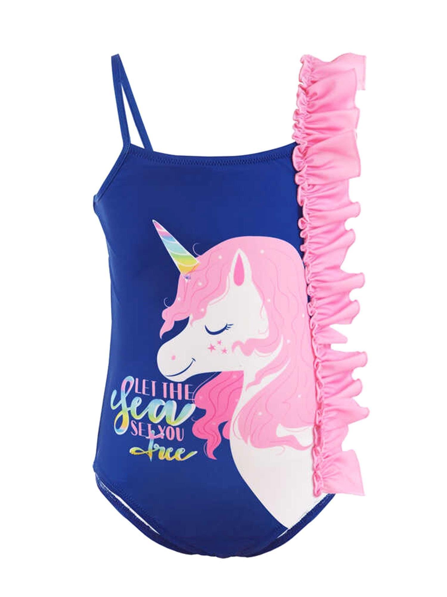 Denokids Kız Çocuk Fırfırlı Unicorn Mayo CFF-23Y2-003