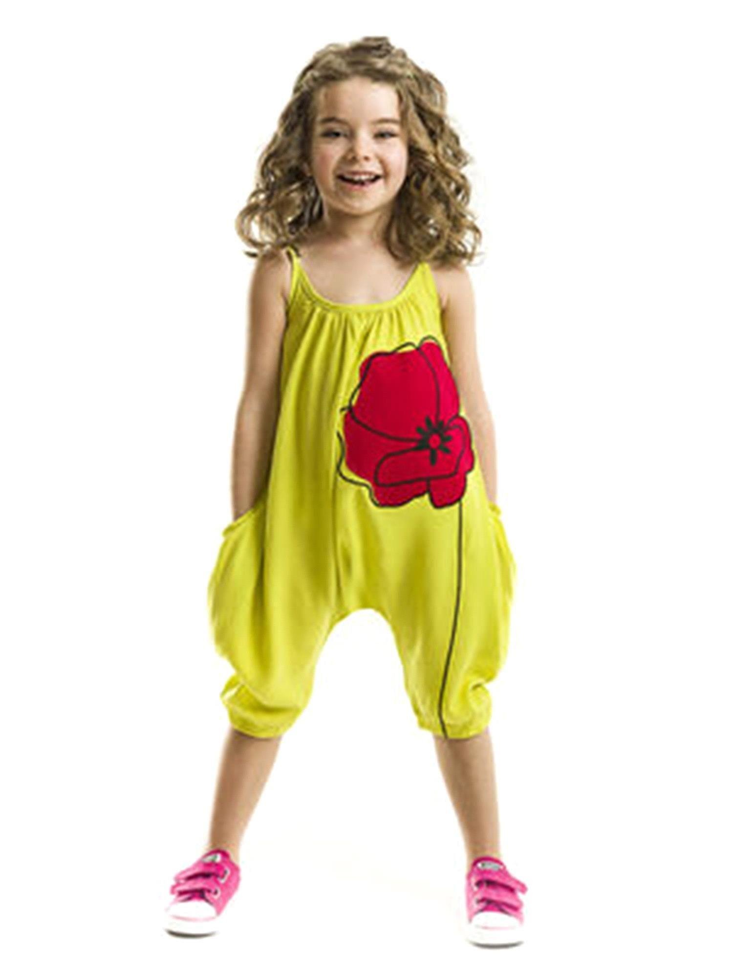 Denokids Kız Çocuk Gelincik Tulum Ms-19Y1-158