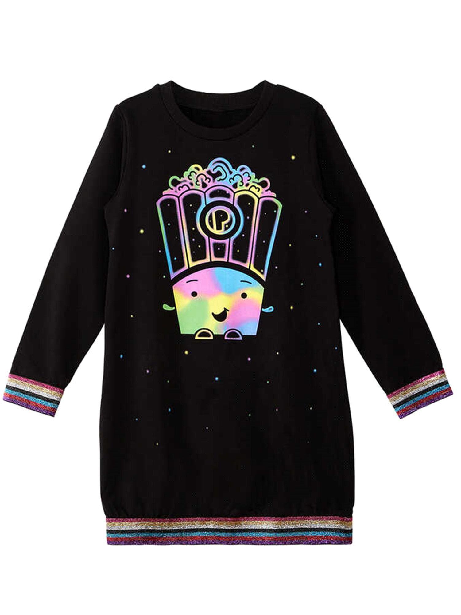 Denokids Kız Çocuk Popcorn Elbise Siyah MS-19S1-100