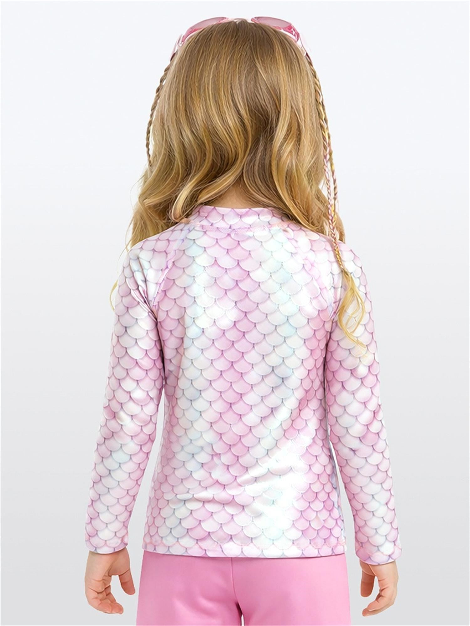 Denokids Kız Çocuk UV Korumalı Deniz Kızı Mayo Tişört CFF-26Y1-119