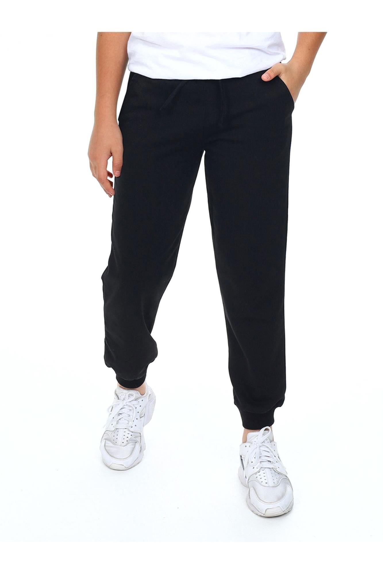 Denokids Unisex Çocuk Basic Eşofman Altı Siyah CFF-24S1-165