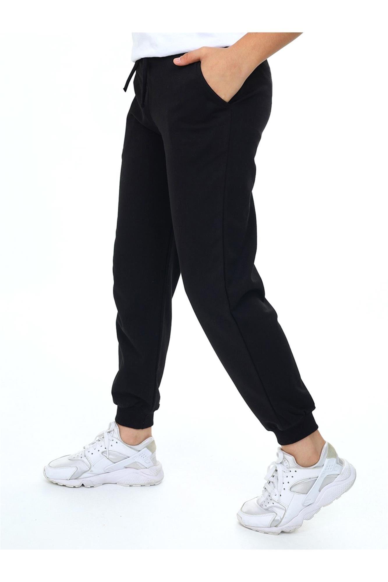 Denokids Unisex Çocuk Basic Eşofman Altı Siyah CFF-24S1-165