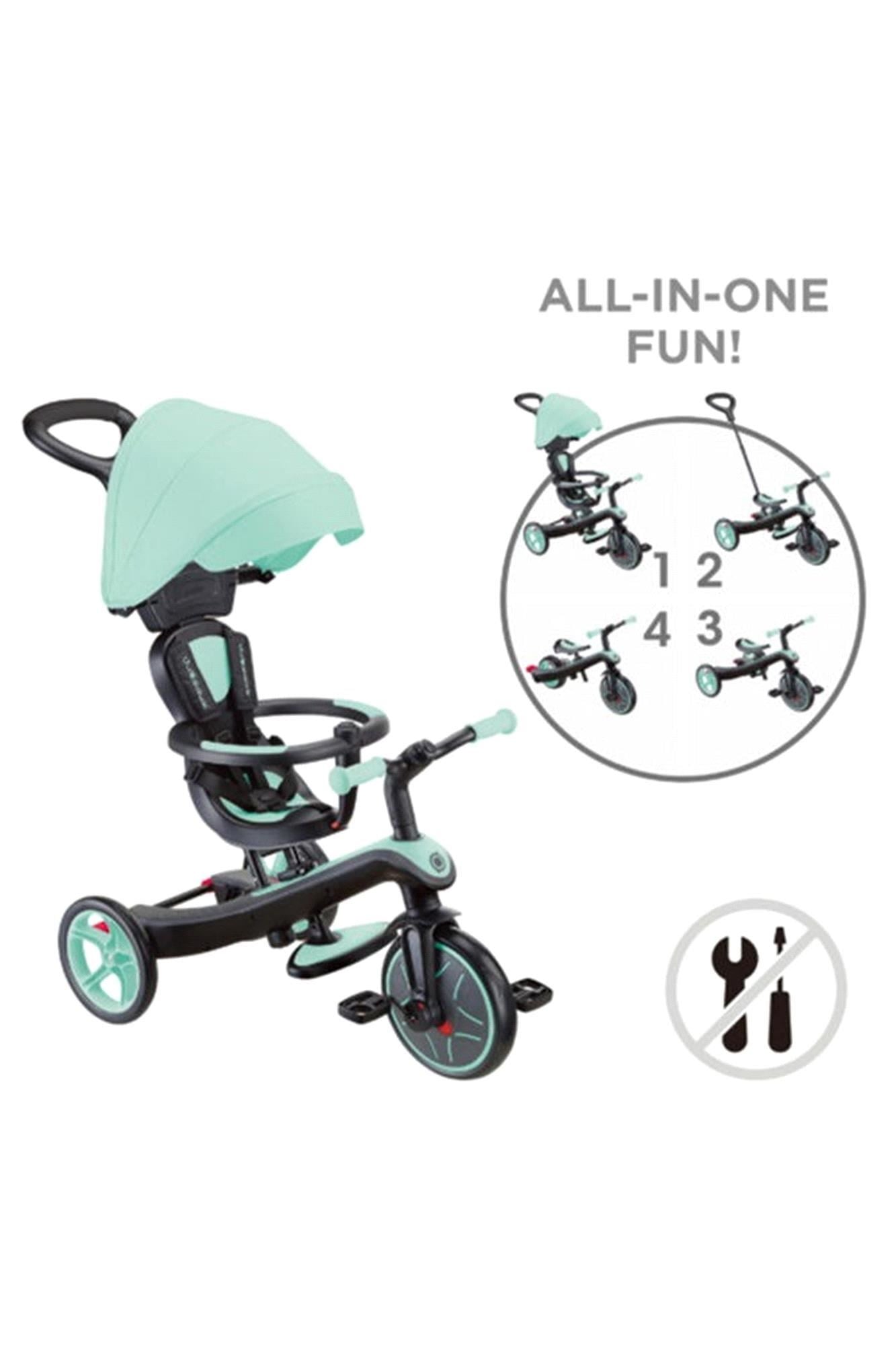 Globber Explorer 4in1 Trike Bisiklet Mint Yeşili 634-206