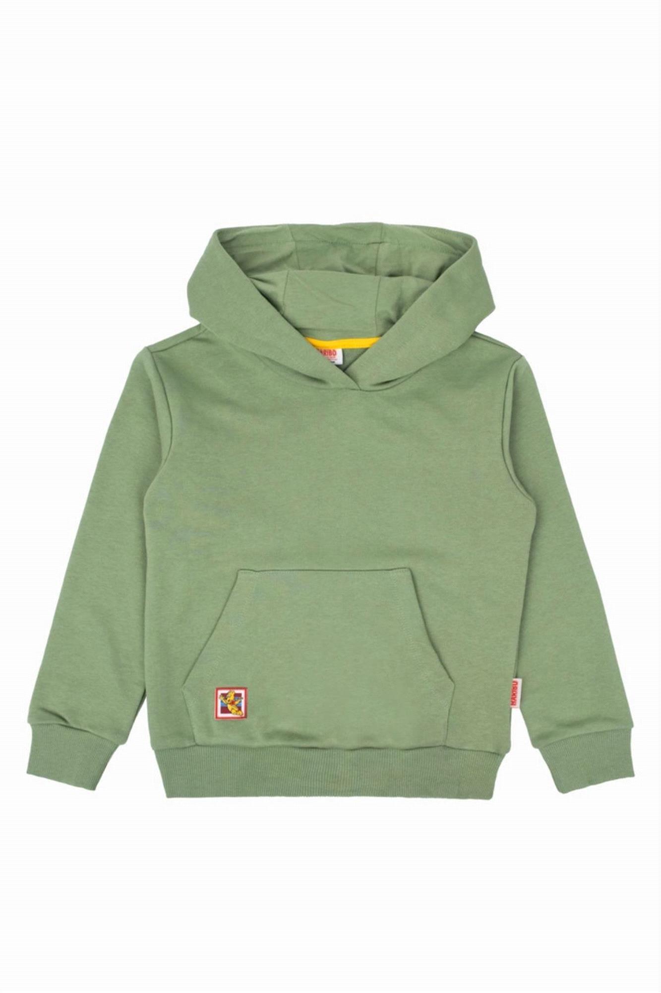 Haribo Kız Çocuk Baskılı Hoodie Sweatshirt Yeşil HRBTXT321