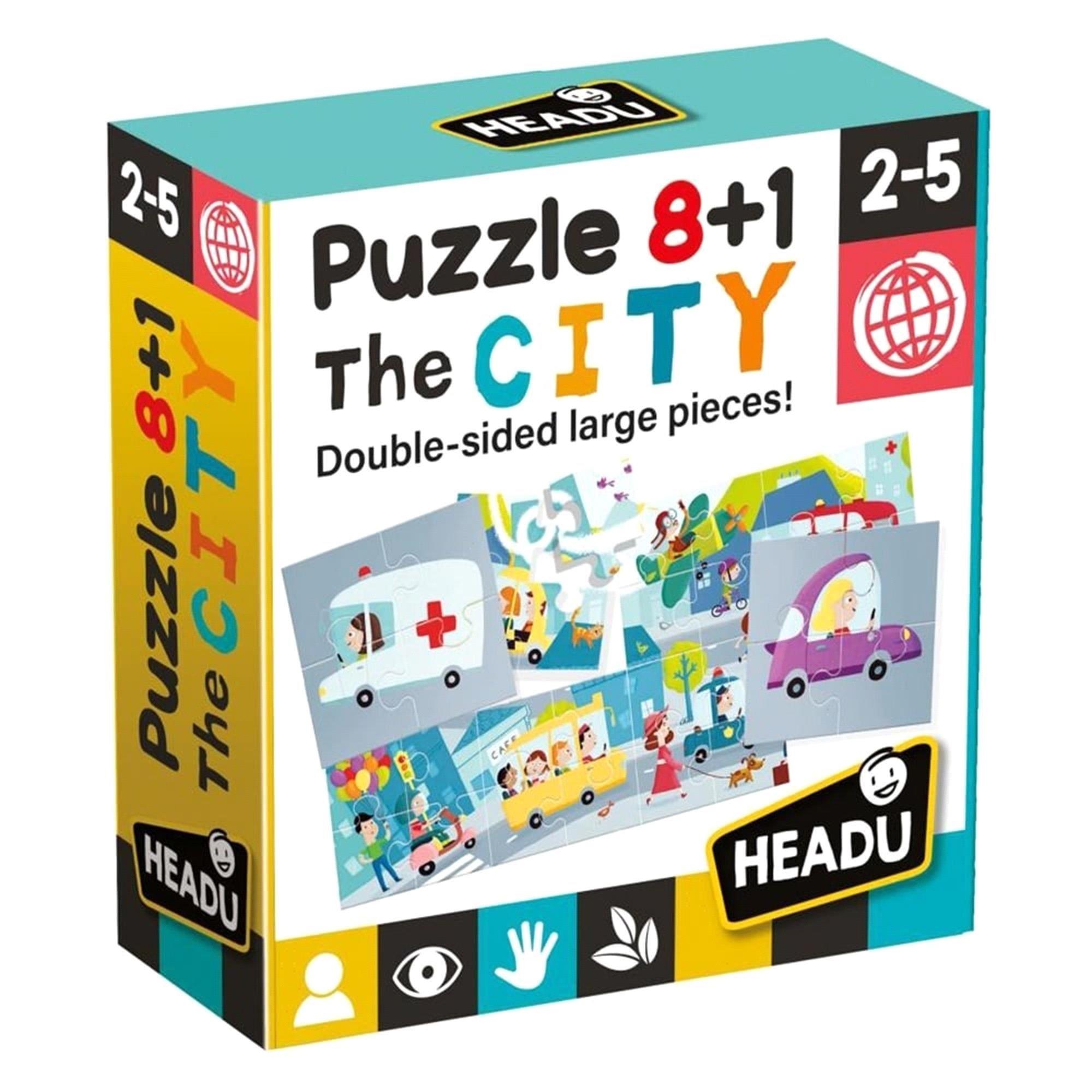 Headu 8+1 City Puzzle (2-5 Yaş) IT20508