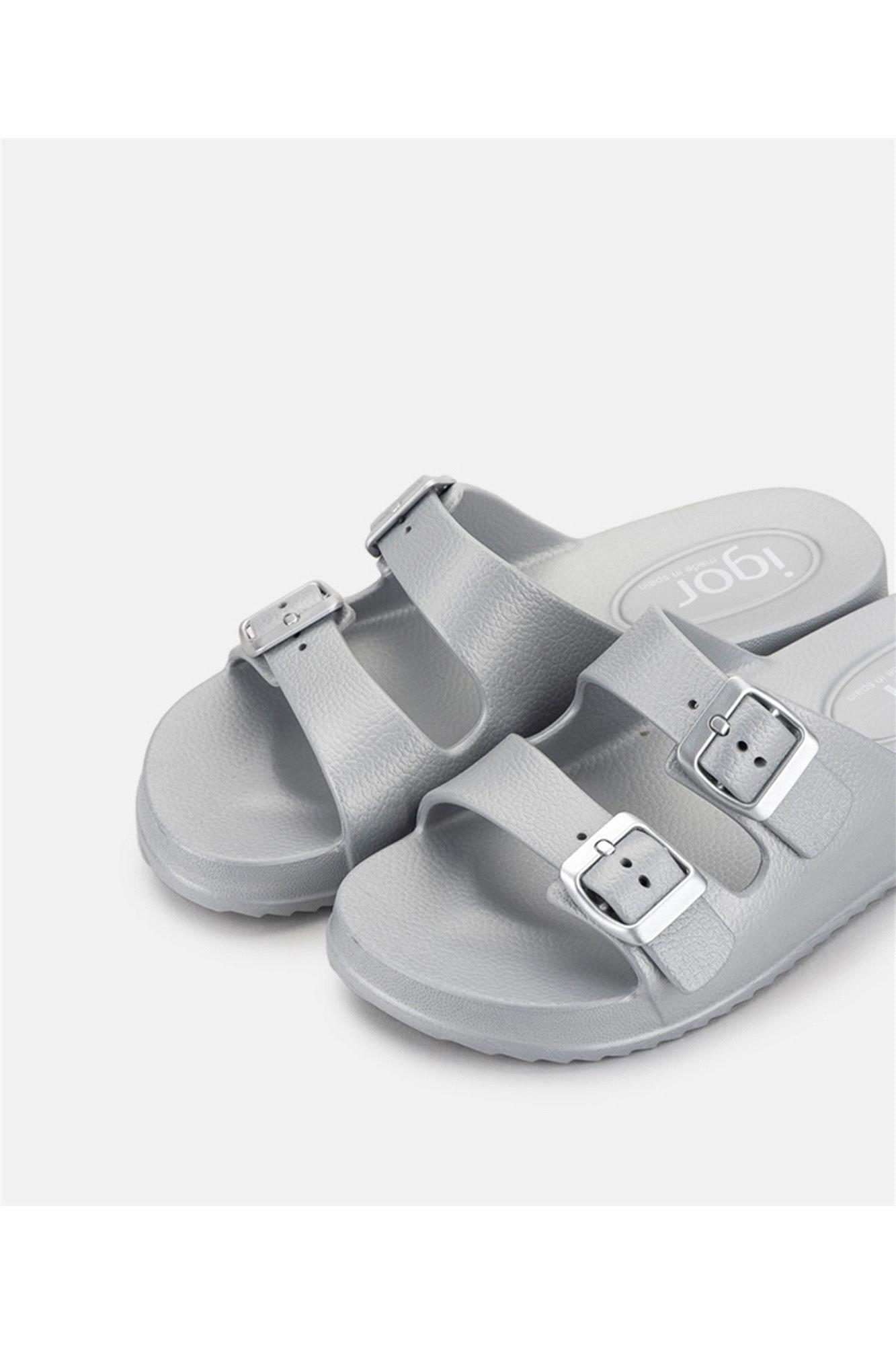 İgor Kadın Habana Metalico Terlik Silver S10327-201