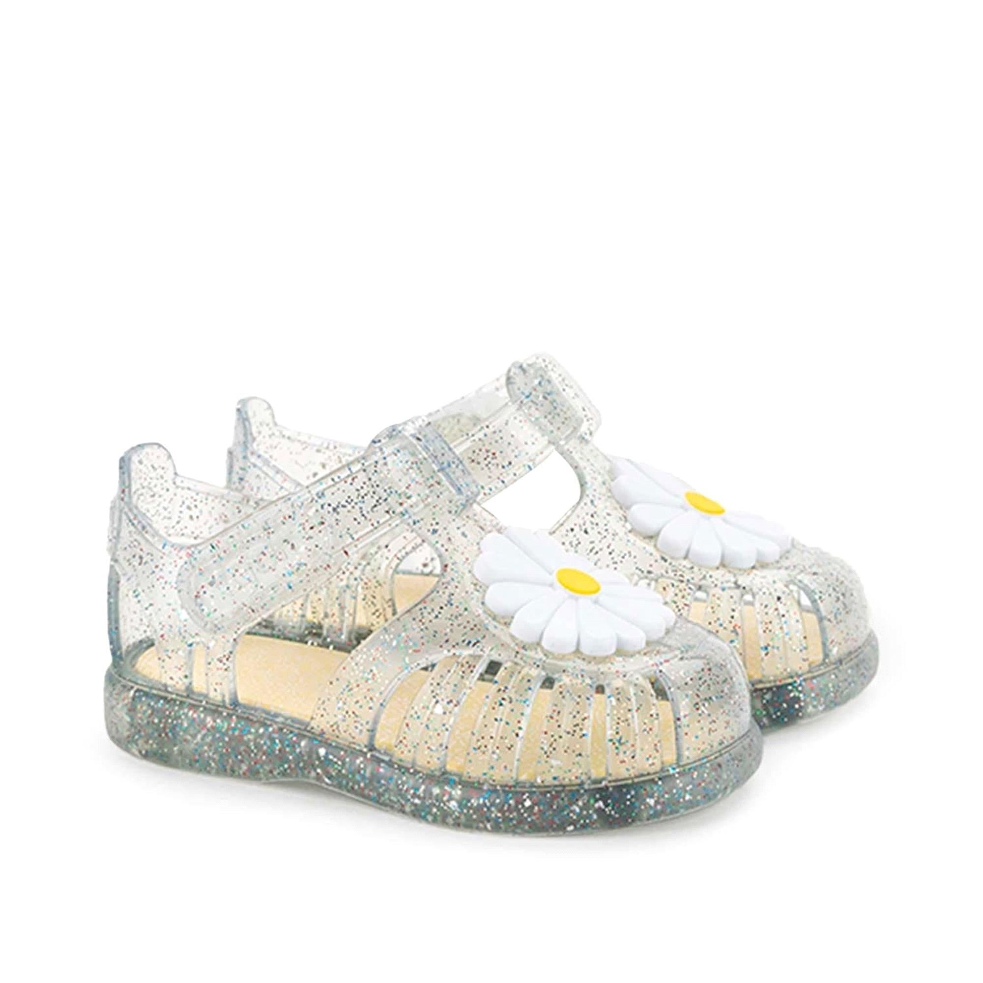 İgor Kız Çocuk Tobby Gloss Flor Simli Sandalet Transparente S10322-386