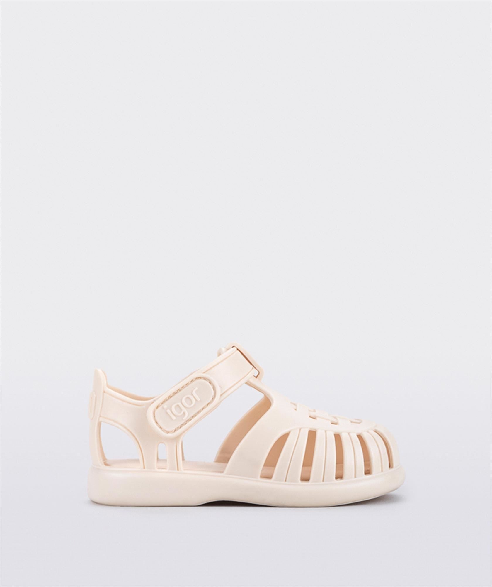 İgor Kız Çocuk Tobby Solid Sandalet Ivory S10271-079