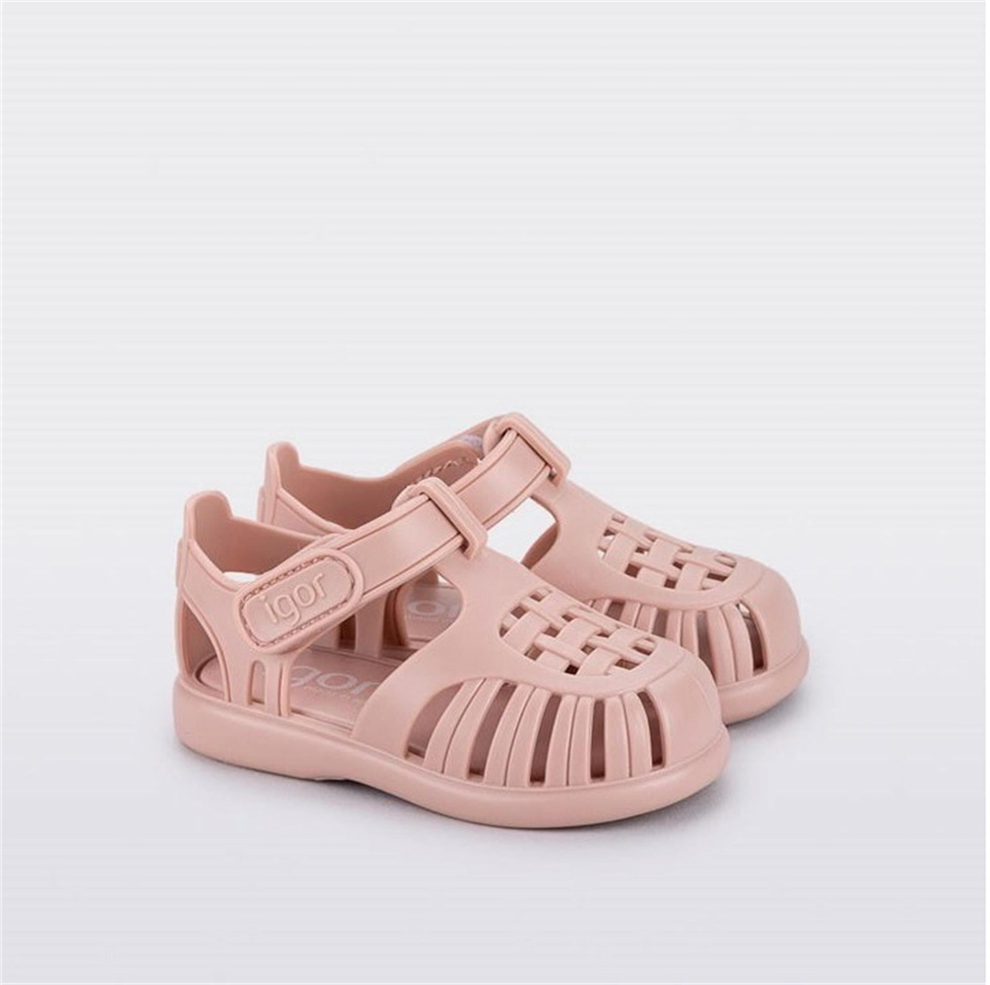 İgor Kız Çocuk Tobby Solid Sandalet Nude S10271-197