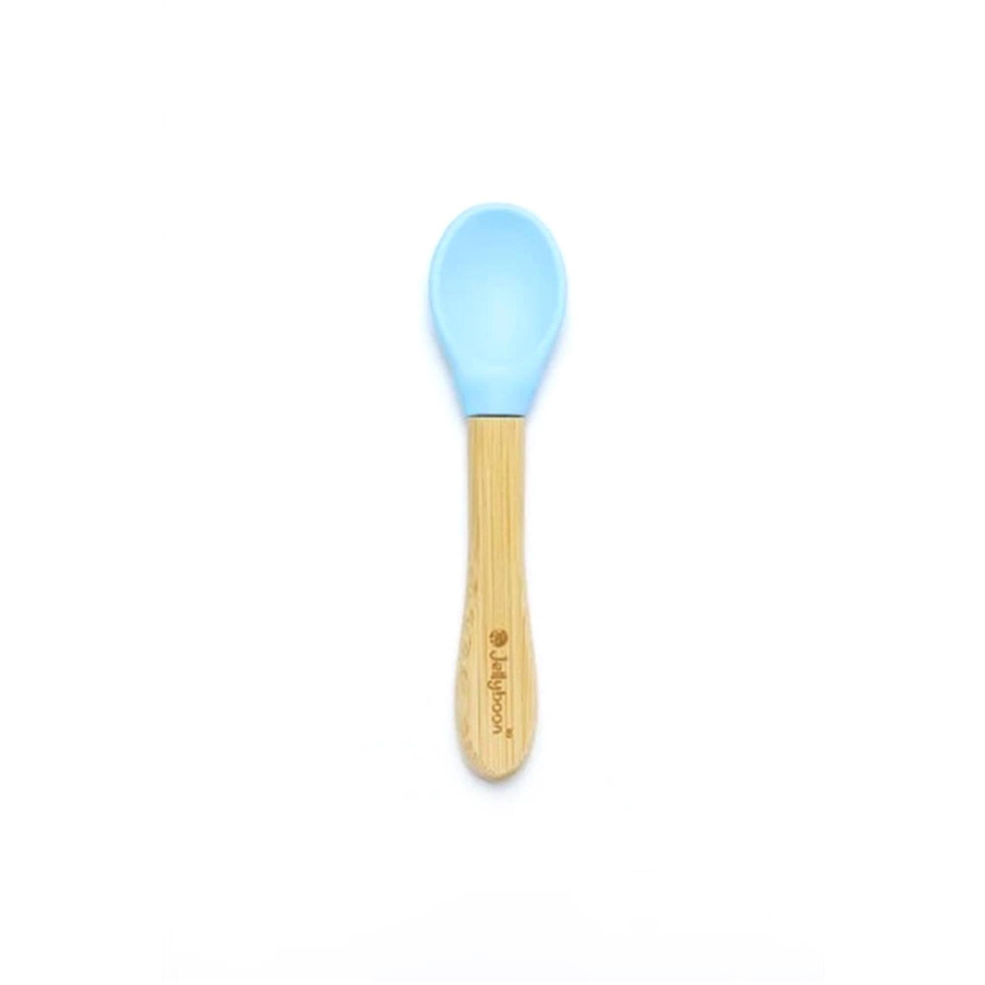 Jellyboon Bambu Silikon Kaşık Mavi