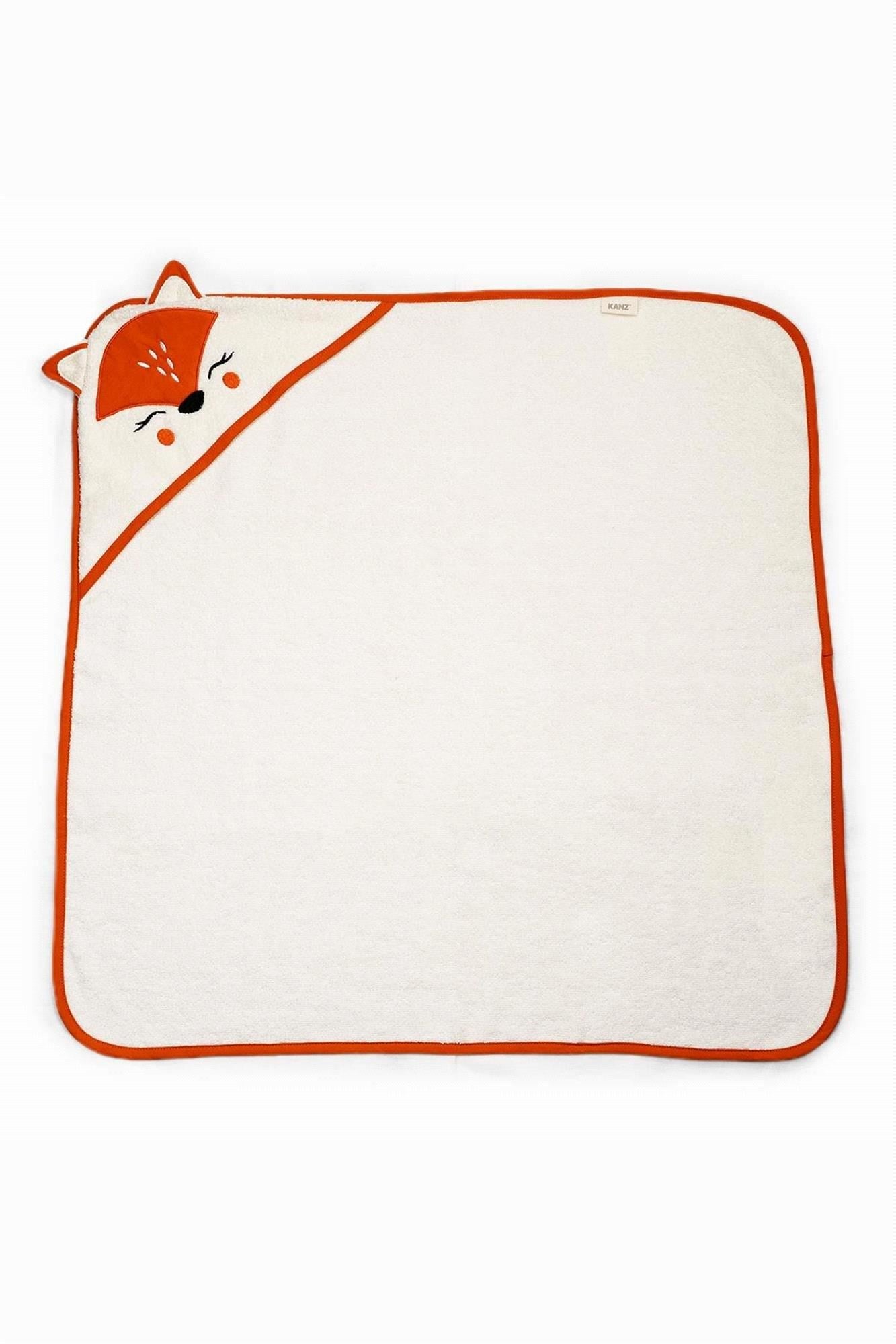 Kanz Bebek Fox Havlu Kundak 75*75  Kiremit KNZ-037